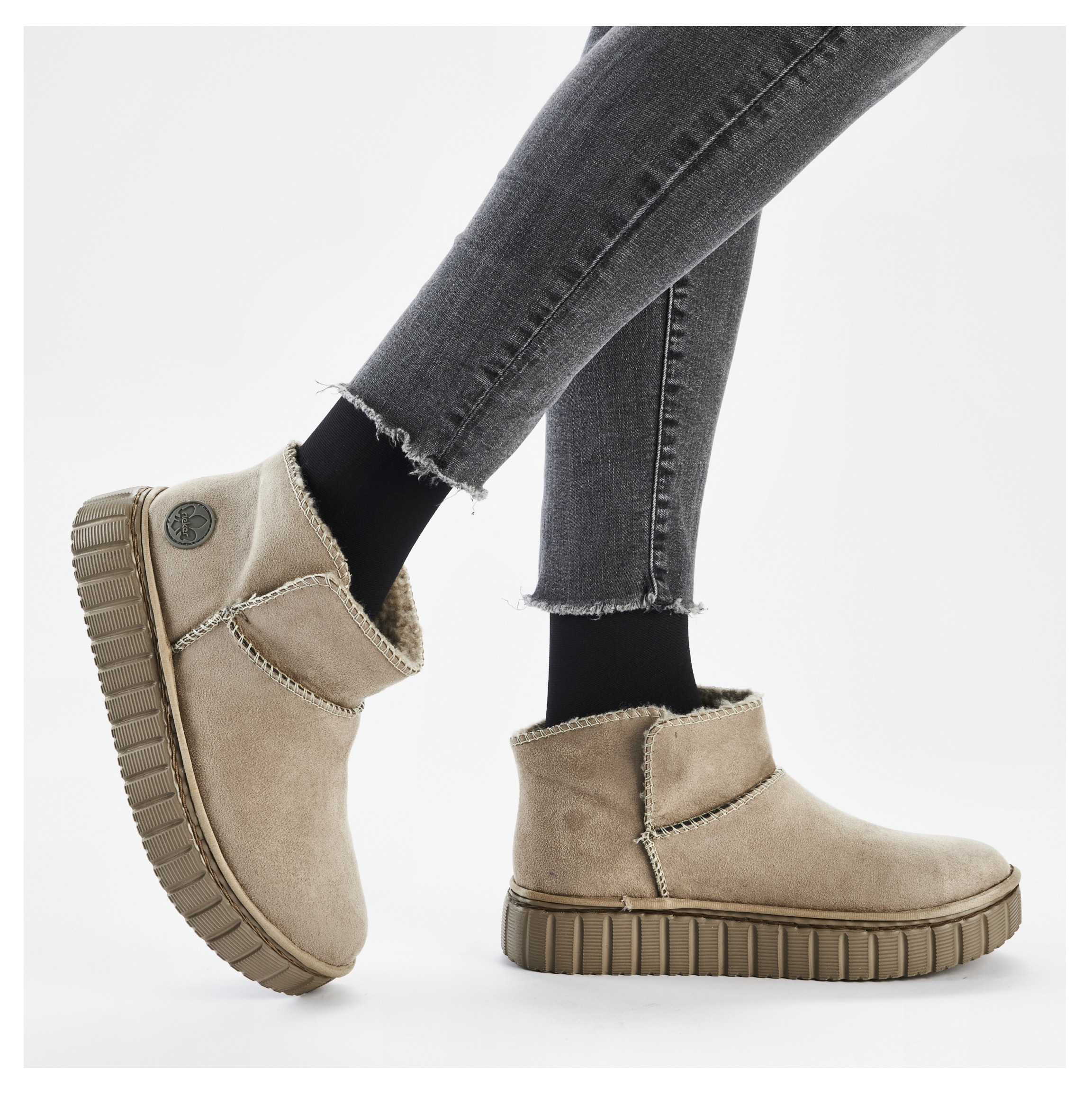 Rieker Winterboots, Schlupfboots, Stiefelette mit modischer Plateausohle