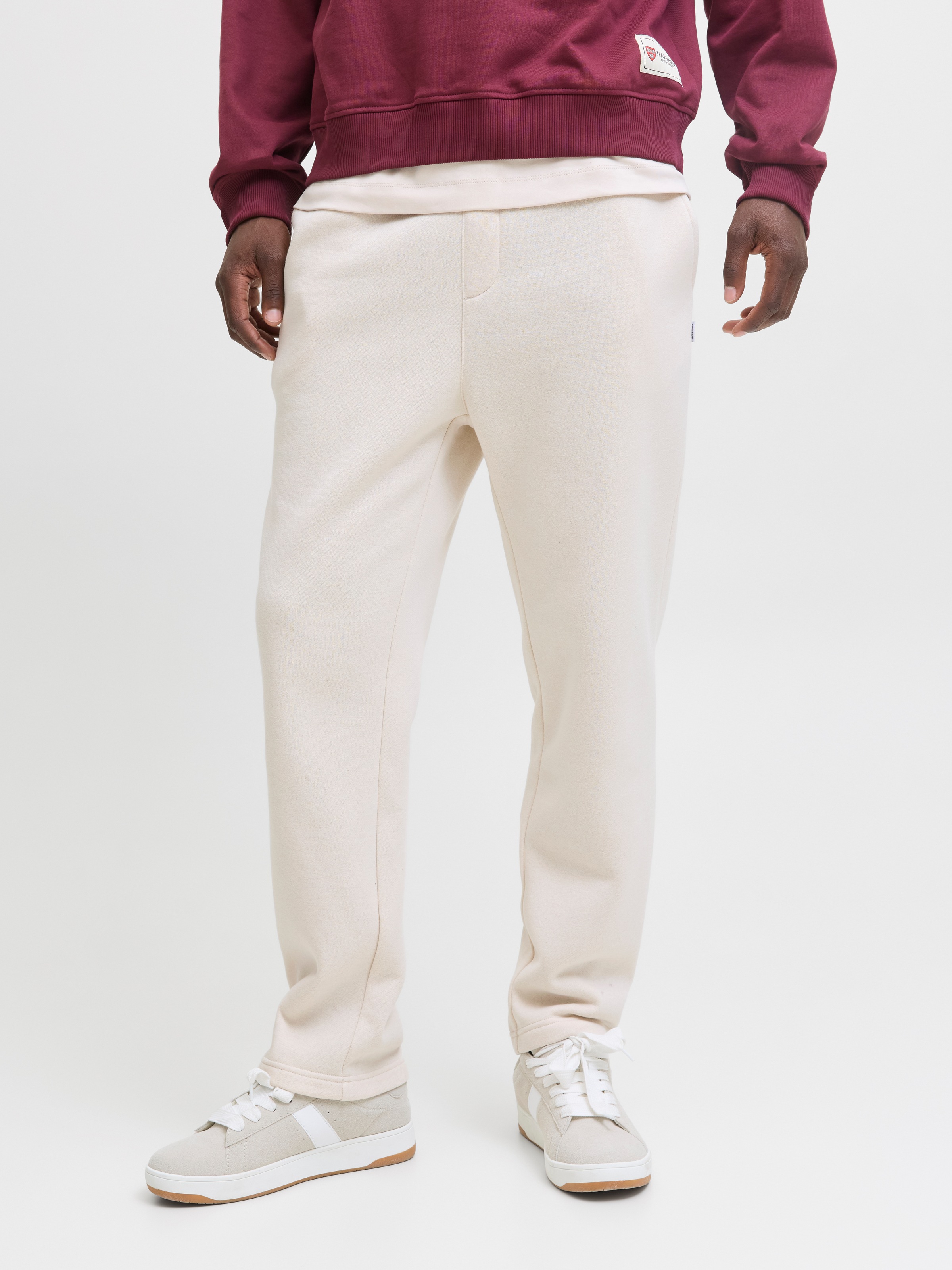 Jack & Jones Sweathose "JPSTKANE BRADLEY UNCUFFED SWT PANTS NOOS" Materialmix, relaxed fit