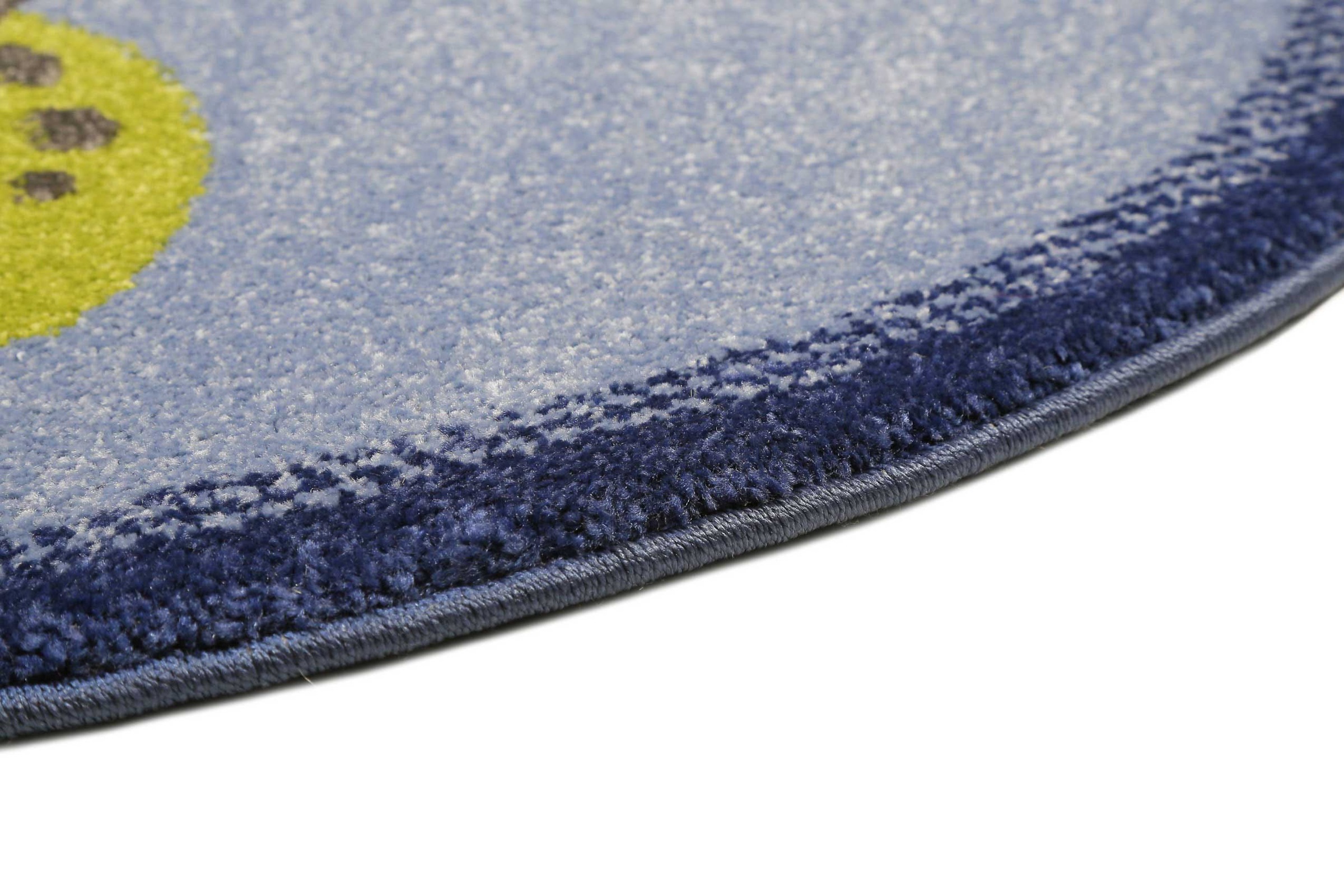 Esprit Kinderteppich »Turtle ESP-40170«, rund, 13 mm Höhe, Kurzflorteppich mit Schildkröten Motiv