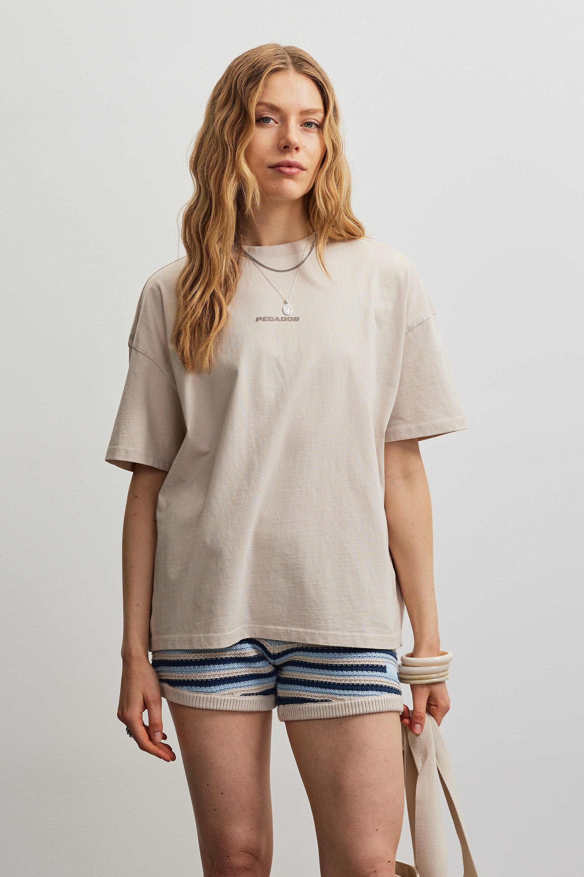 PEGADOR T-Shirt "ARENDAL LOGO HEAVY OVERSIZED TEE" Baumwolle, oversize