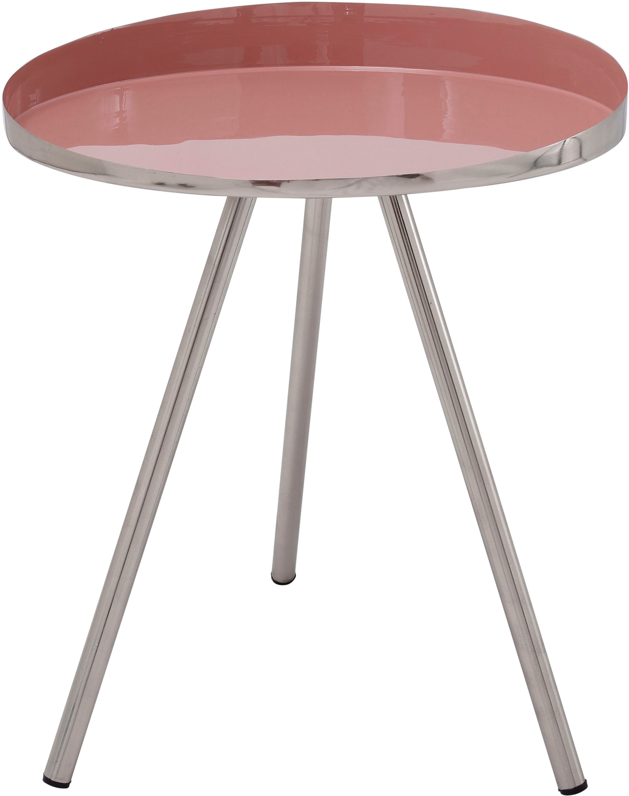 Kayoom Beistelltisch »Morrison, runder Beistelltisch, edler Look«, (1 St.), Dekorativ, glanzvolle Lackierung, stilvolles Design