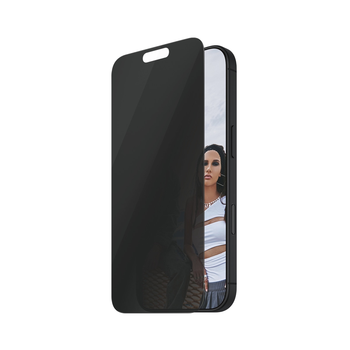 SAFE by PanzerGlass Displayschutzglas »Side-View Privacy Screen Protection«, für Apple iPhone 16 Pro, (1 St.), Displayschutzfolie, Schutzfolie, Bildschirmschutz, kratz- & stossfest