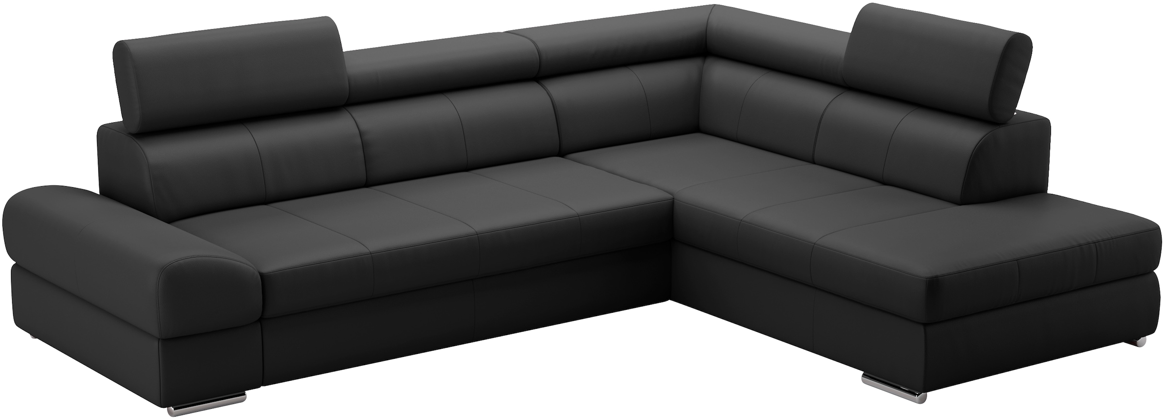 sit&more Ecksofa »Broadway L-Form«, mit verstellbaren Kopfteilen, wahlweise mit Bettfunktion