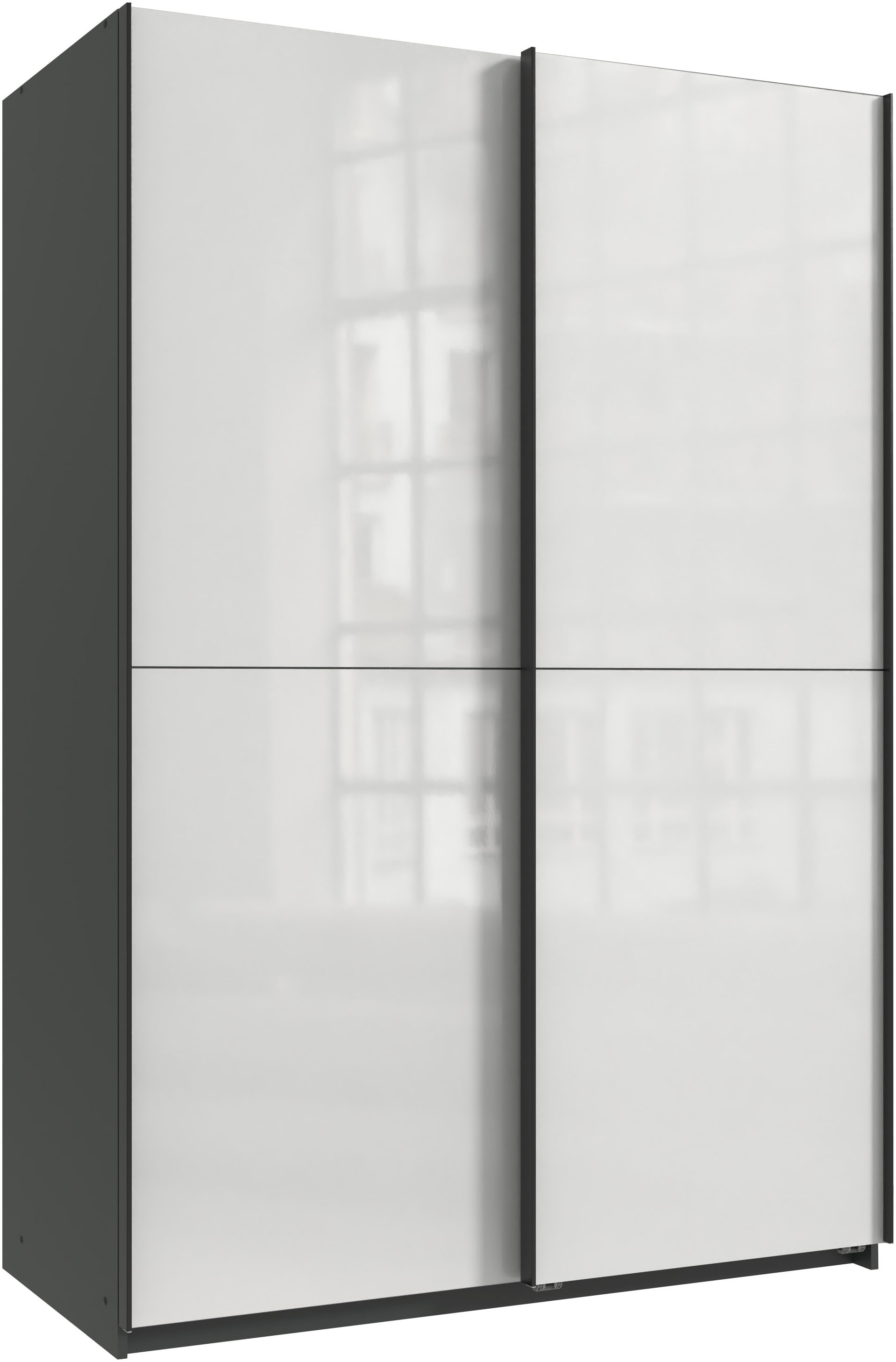 Wimex Kleiderschrank "Mugano, B/T/H 135 oder 180/65/198cm, Made in Germany" wähle Deine Ausstattung: Basic oder Premium, 2 Schwebetüren mit oder ohne Spiegel, Metallgriffe
