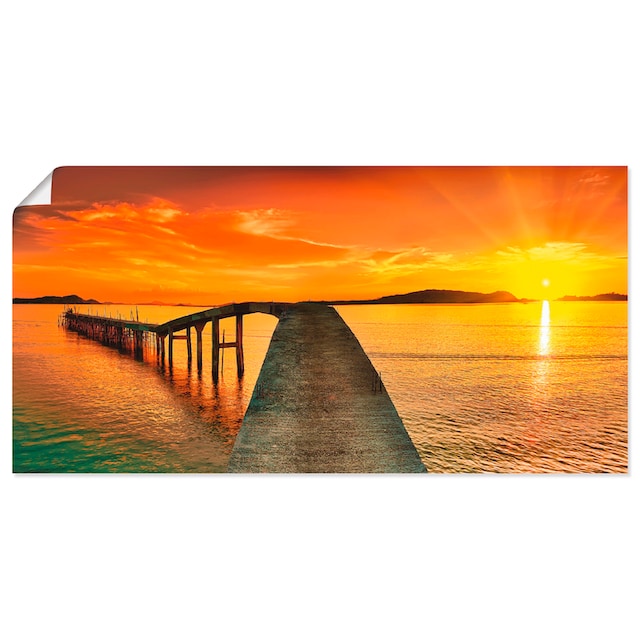 Artland Wandbild »Sonnenaufgang über dem Meer«, Gewässer, (1 St.), als  Alubild, Leinwandbild, Wandaufkleber oder Poster in versch. Grössen online  kaufen | Jelmoli-Versand