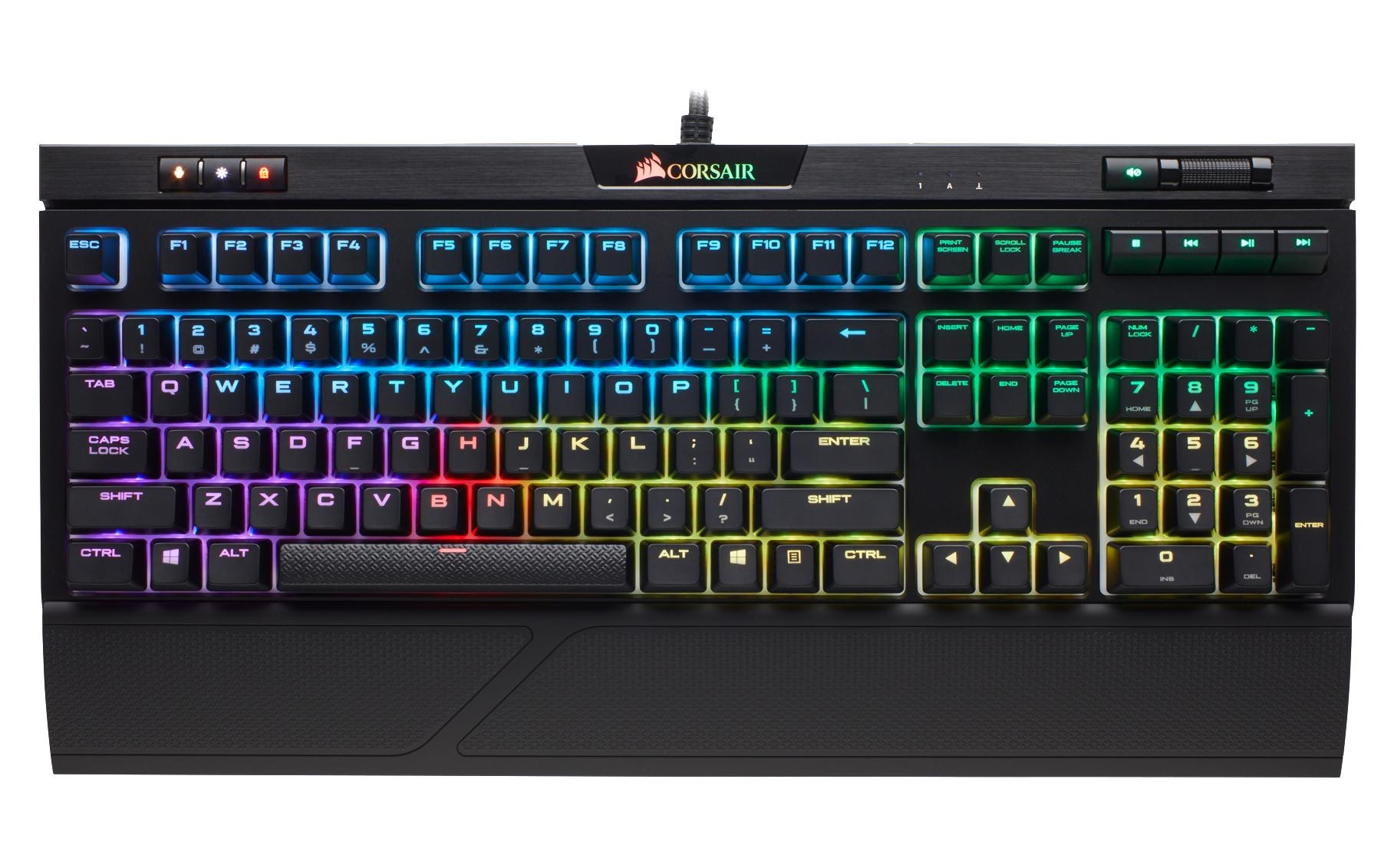 Corsair Gaming-Tastatur »STRAFE RGB MK.2 Cherry MX Silent«, (Ziffernblock)