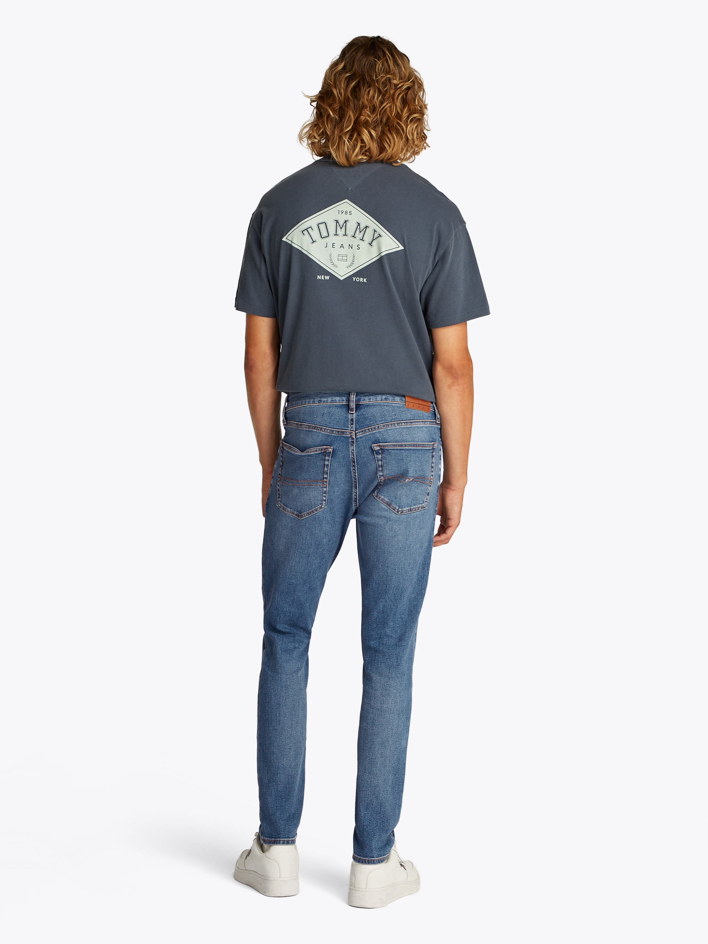 Tommy Jeans Slim-fit-Jeans »Austin Slim Tapered«, Mit Gürtelschlaufen
