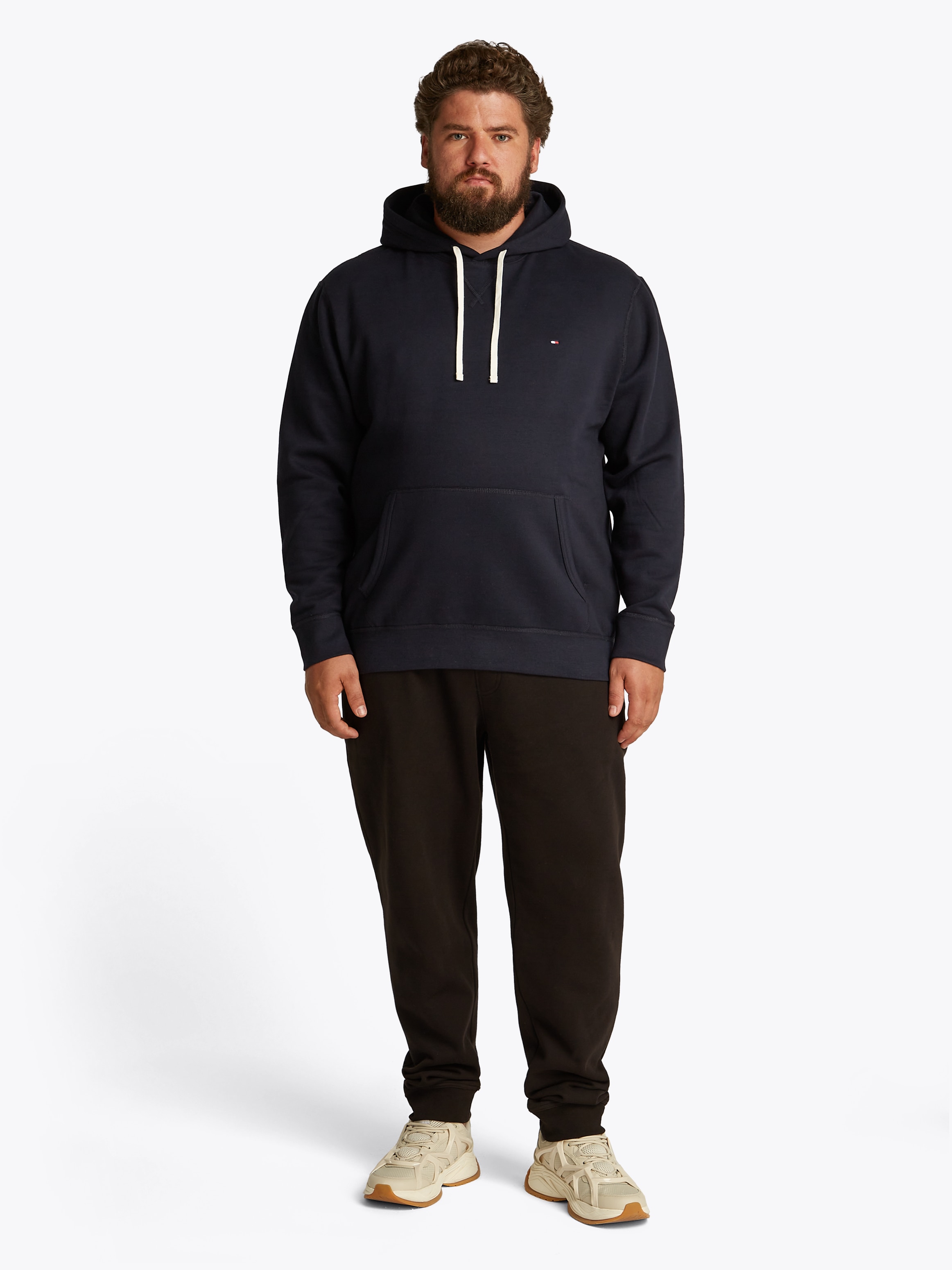 Tommy Hilfiger Big & Tall Sweatshirt »BT-ESSENTIAL FLEECE HOODY-B«, in Grossen Grössen, Logostickerei