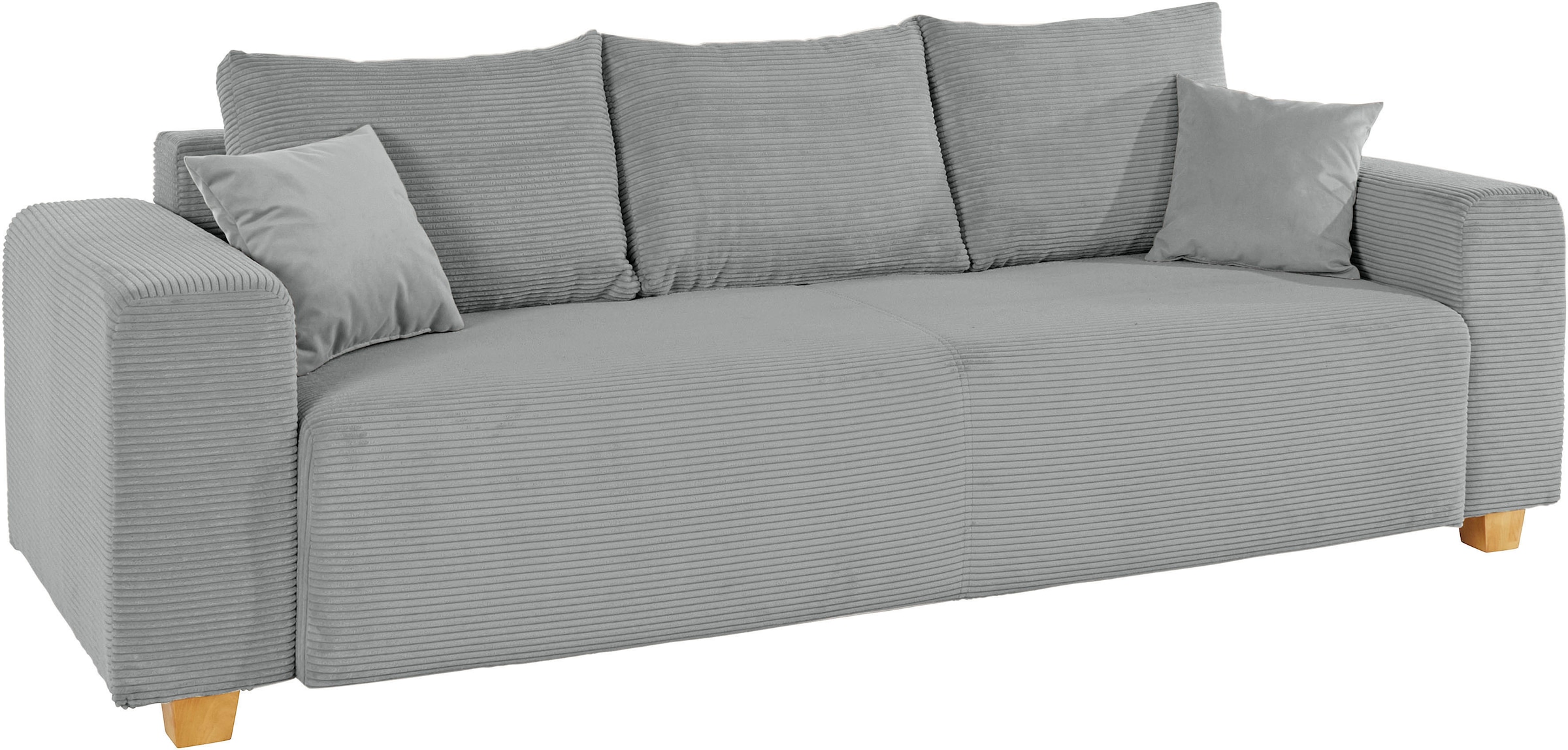 COLLECTION AB Schlafsofa Yves, mit Bettkasten, Bettfunktion und 2 Zierkissen