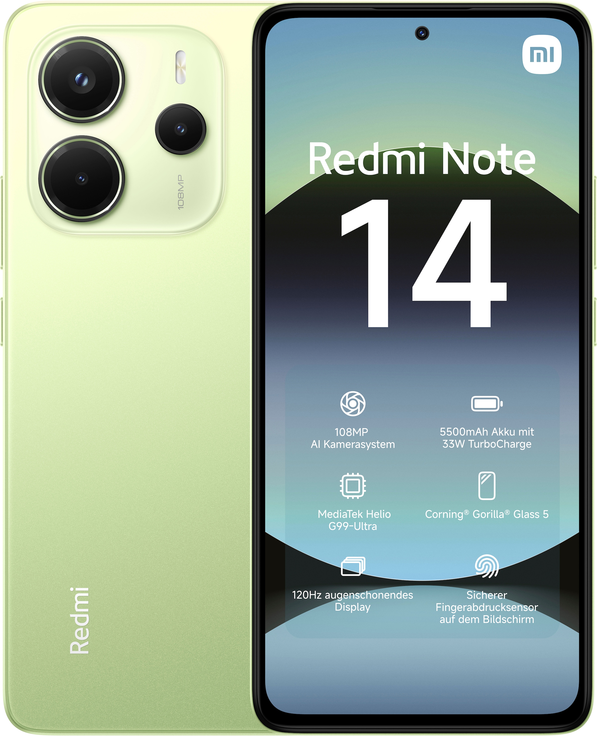 Xiaomi Smartphone »Redmi Note 14« Grün