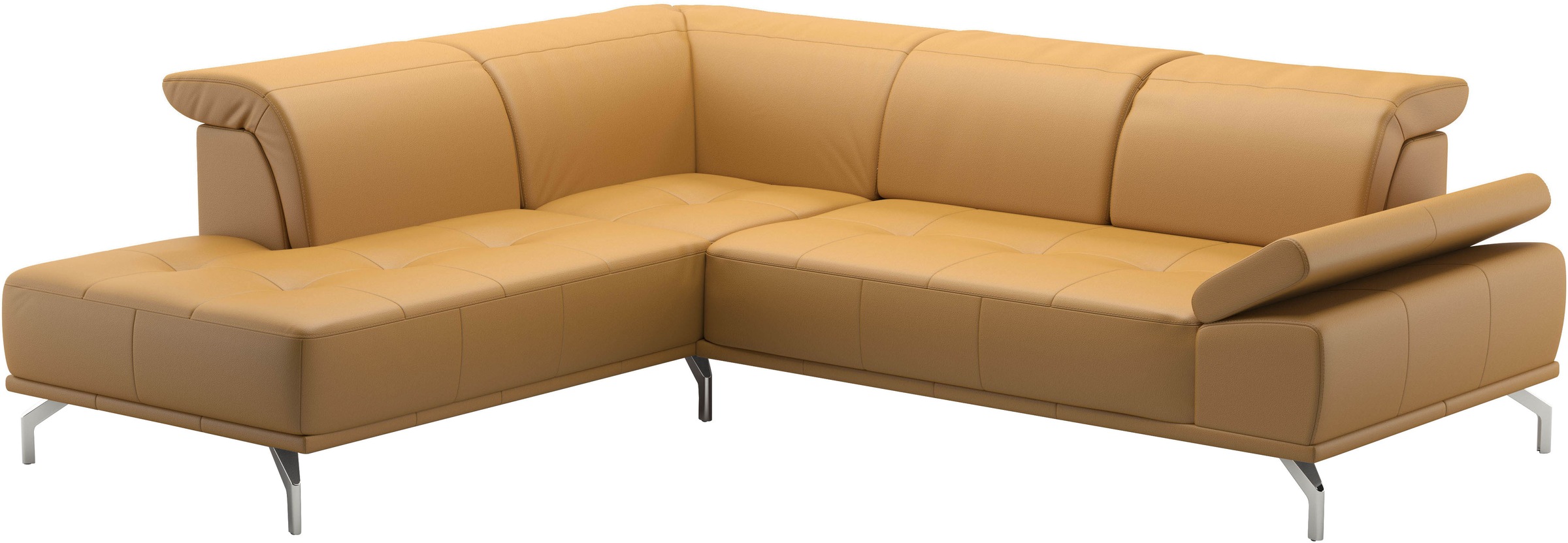 Places of Style Ecksofa »Caluna«, Inkl.Sitztiefenverstellung, wahlweise mit Kopf- und Armteilverstellung