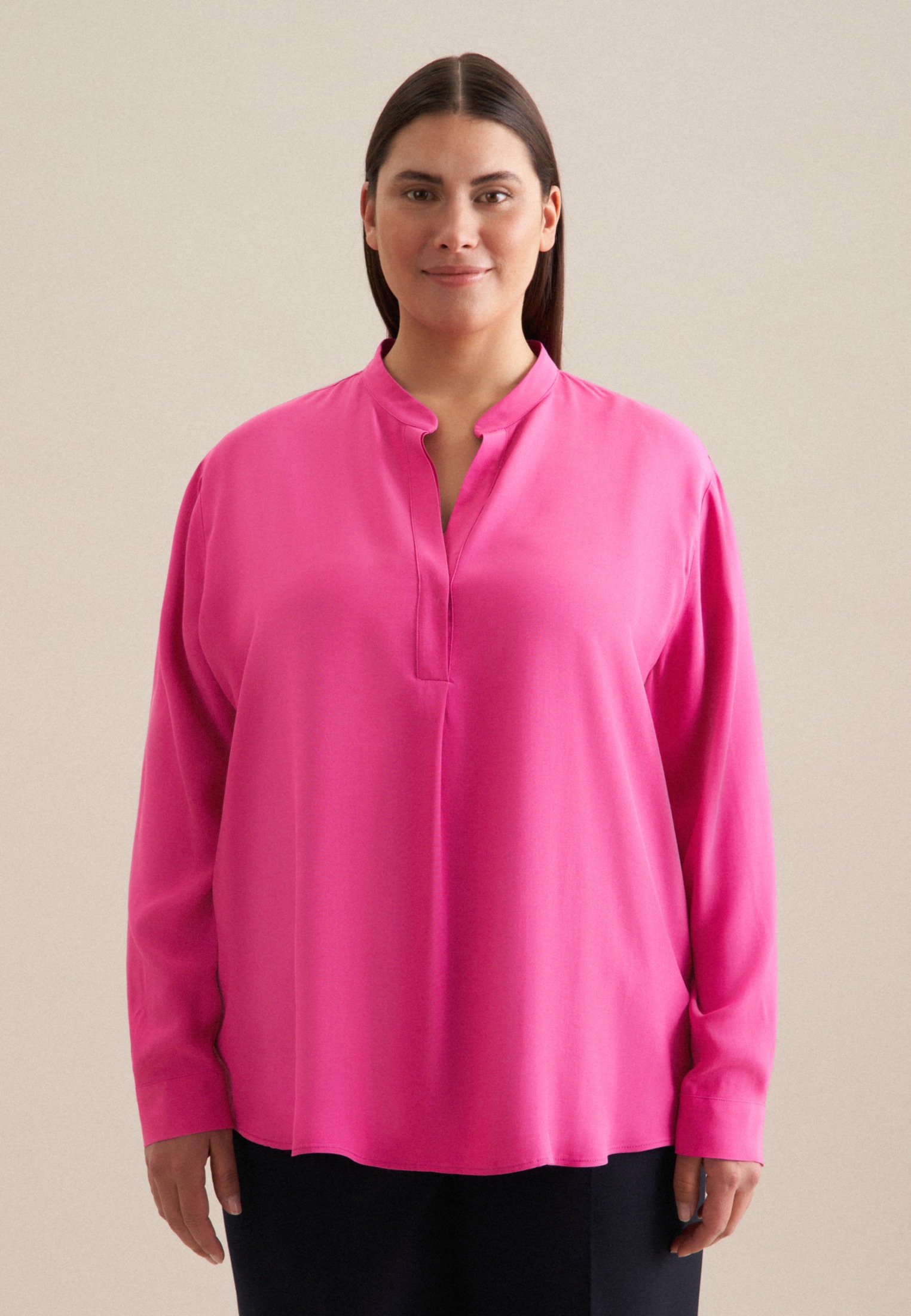 seidensticker Klassische Bluse »Schwarze Rose« Tunika Uni