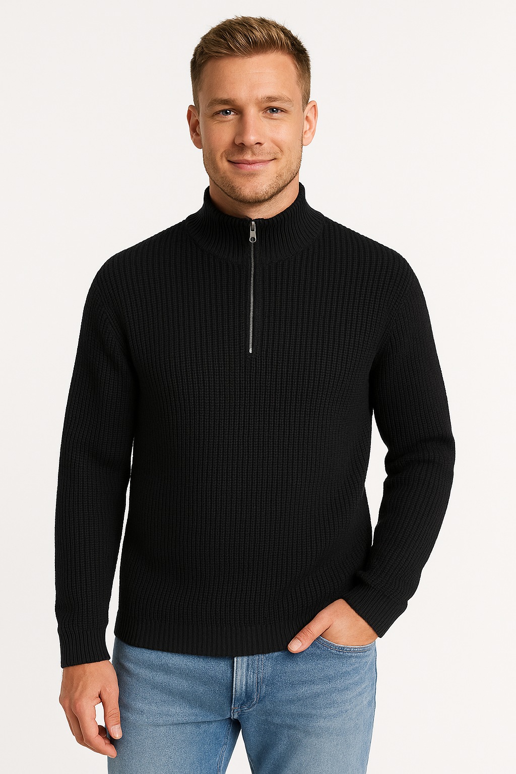 Jack & Jones Troyer »JJKAITO KNIT HALF ZIP BF«