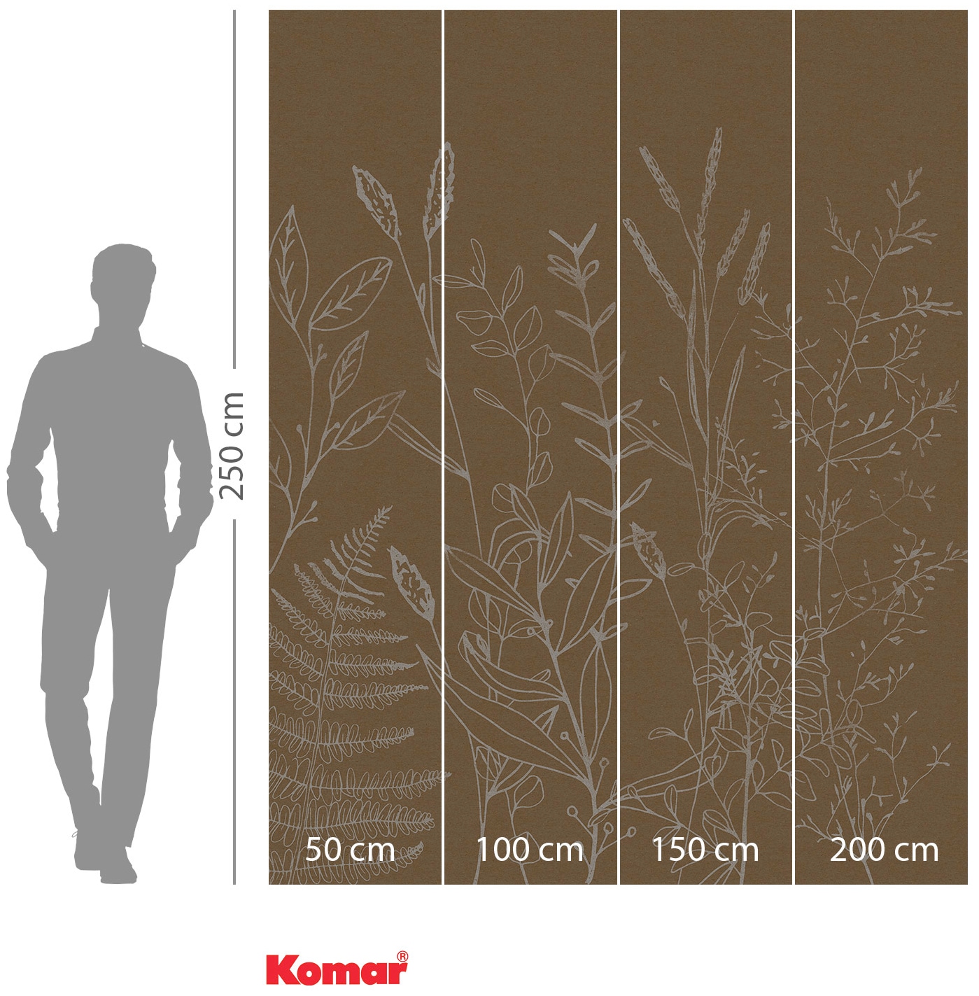Komar Vliestapete »Digitaldruck Vlies - Herbs Garden - Grösse 200 x 250 cm«, bedruckt, Wohnzimmer, Schlafzimmer