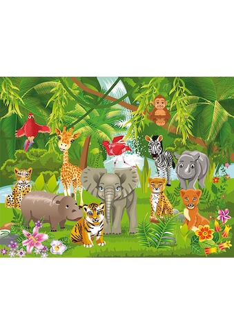 Fototapete »Kids Jungle Animals«