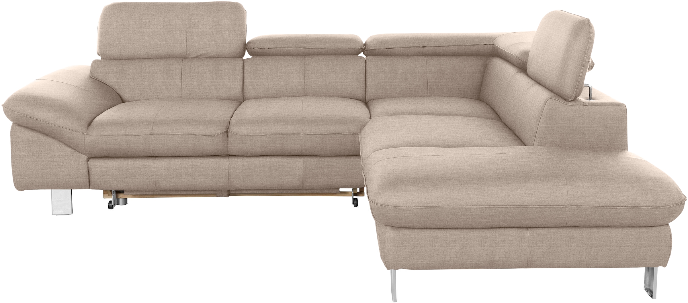 COTTA Ecksofa »Driver L-Form«, mit Kopfteilverstellung, wahlweise mit Bettfunktion & Bettkasten