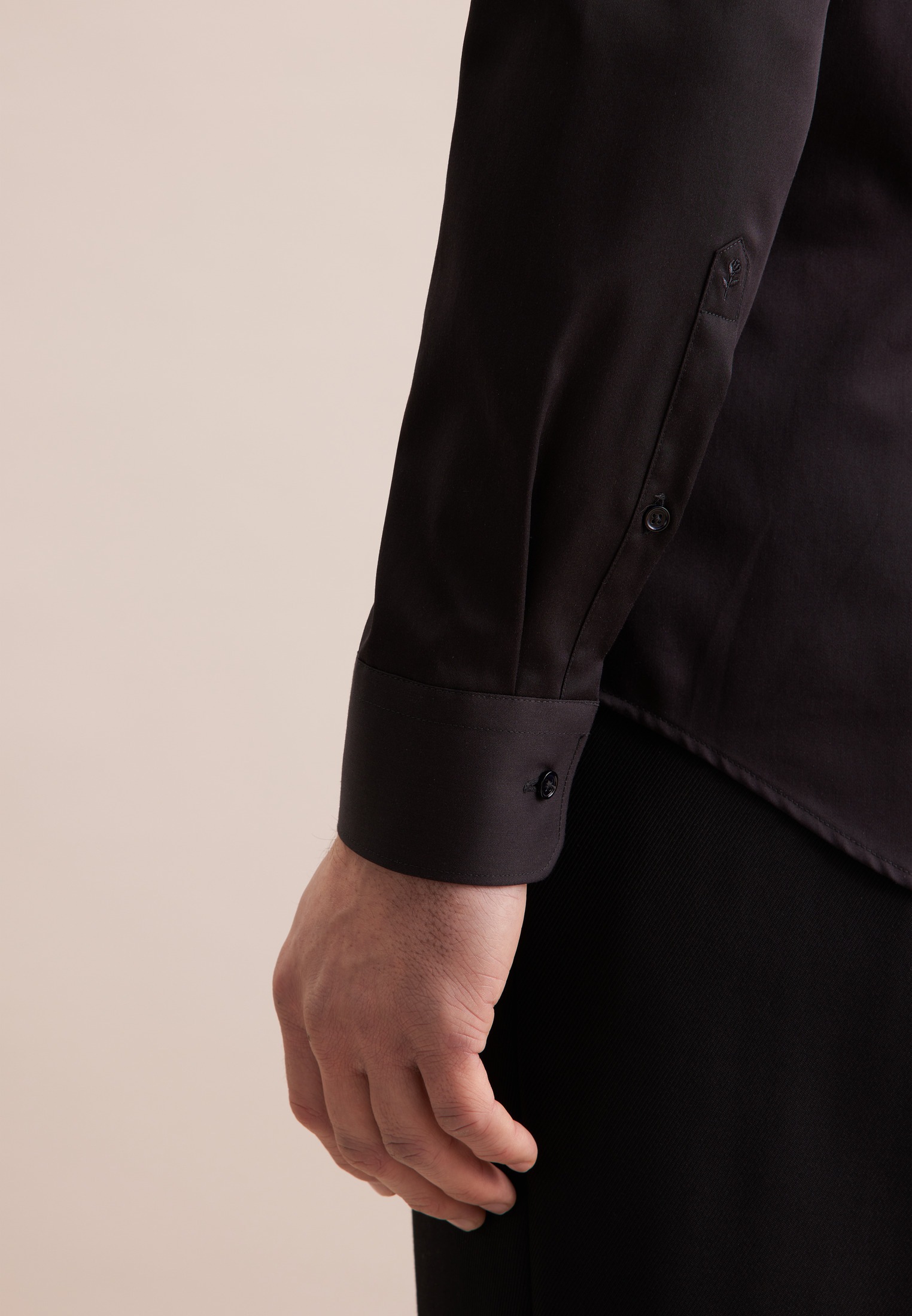 seidensticker Businesshemd »Schwarze Rose«, Slim 1/1 Extra lang Kentkragen Uni