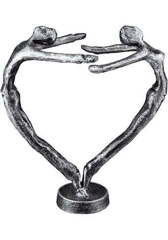 Casablanca by Gilde Dekofigur »Design Skulptur In Love, silberfarben«, (1 St.),... kaufen