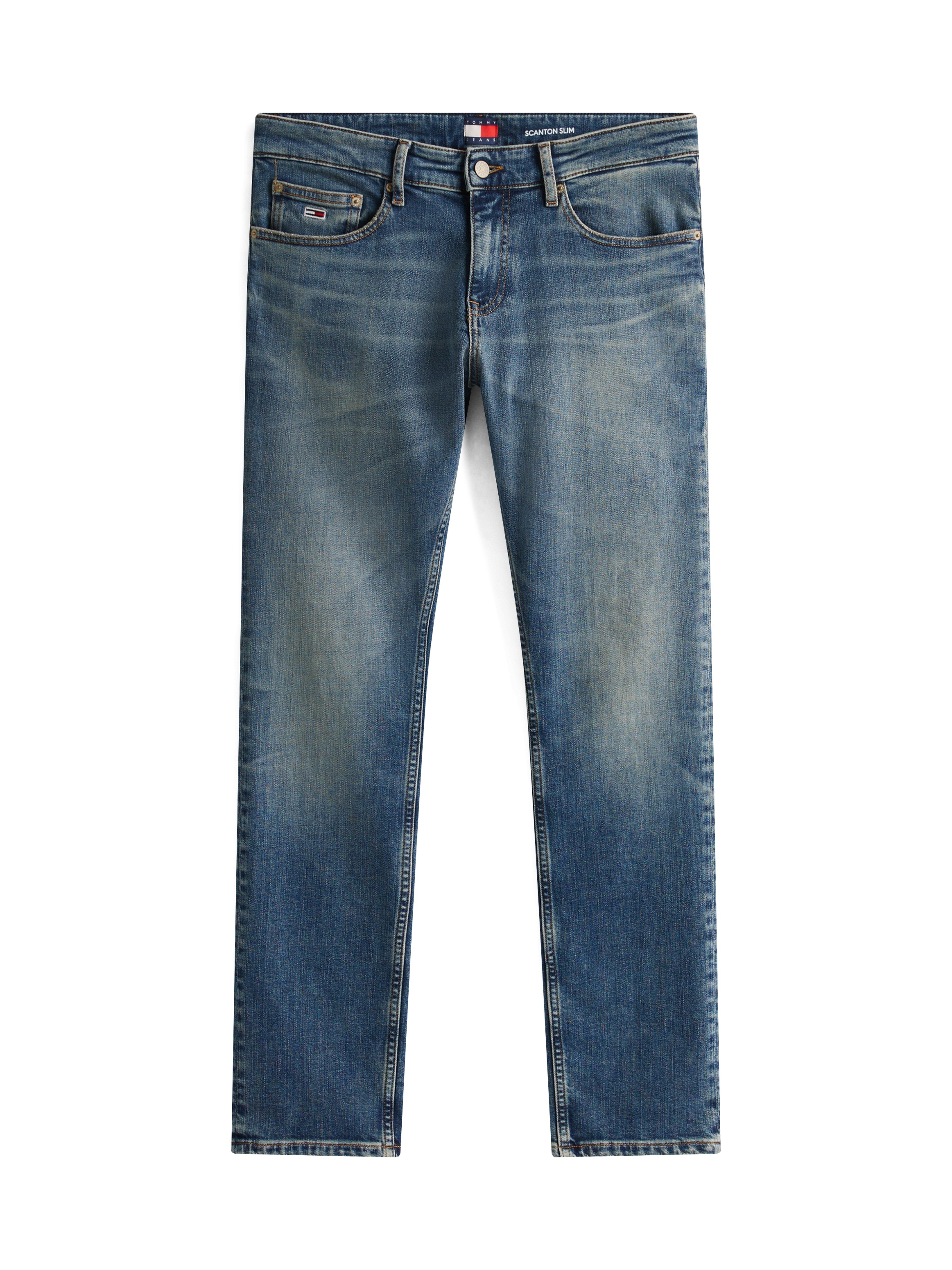Tommy Jeans Slim-fit-Jeans »Scanton Slim«, Slim‑Fit‑Jeans mit mittlerer Leibhöhe, 5‑Pocket‑Design