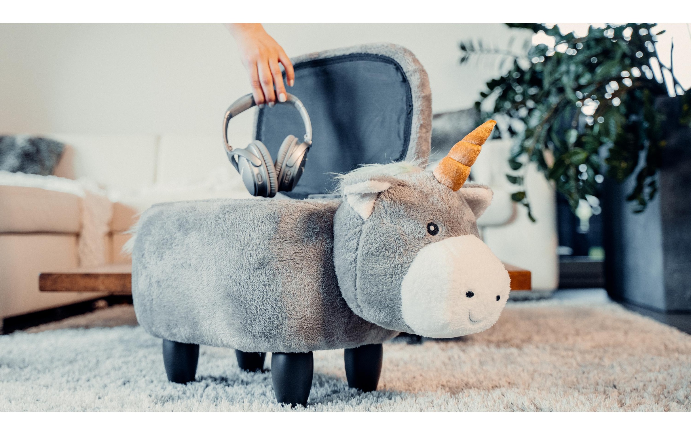Hocker »zoosy Einhorn Enea Grau«
