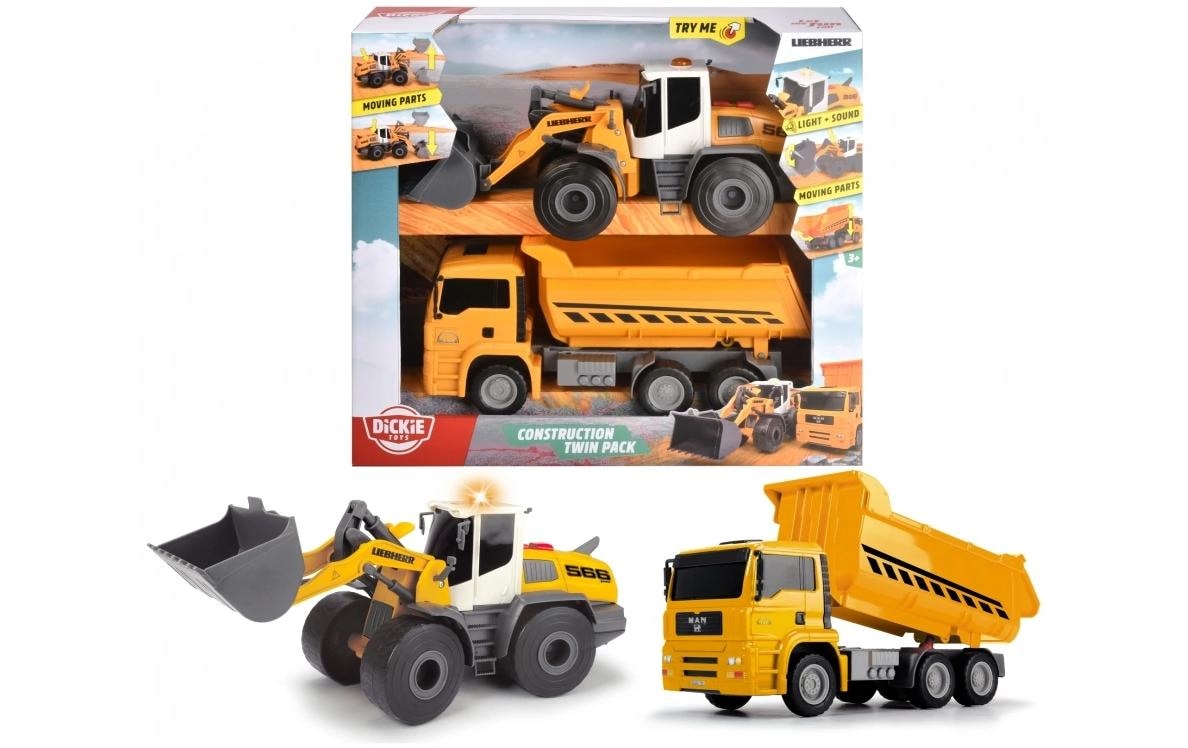 Dickie Toys Spielzeug-Baumaschine »Construction Twin Pack«