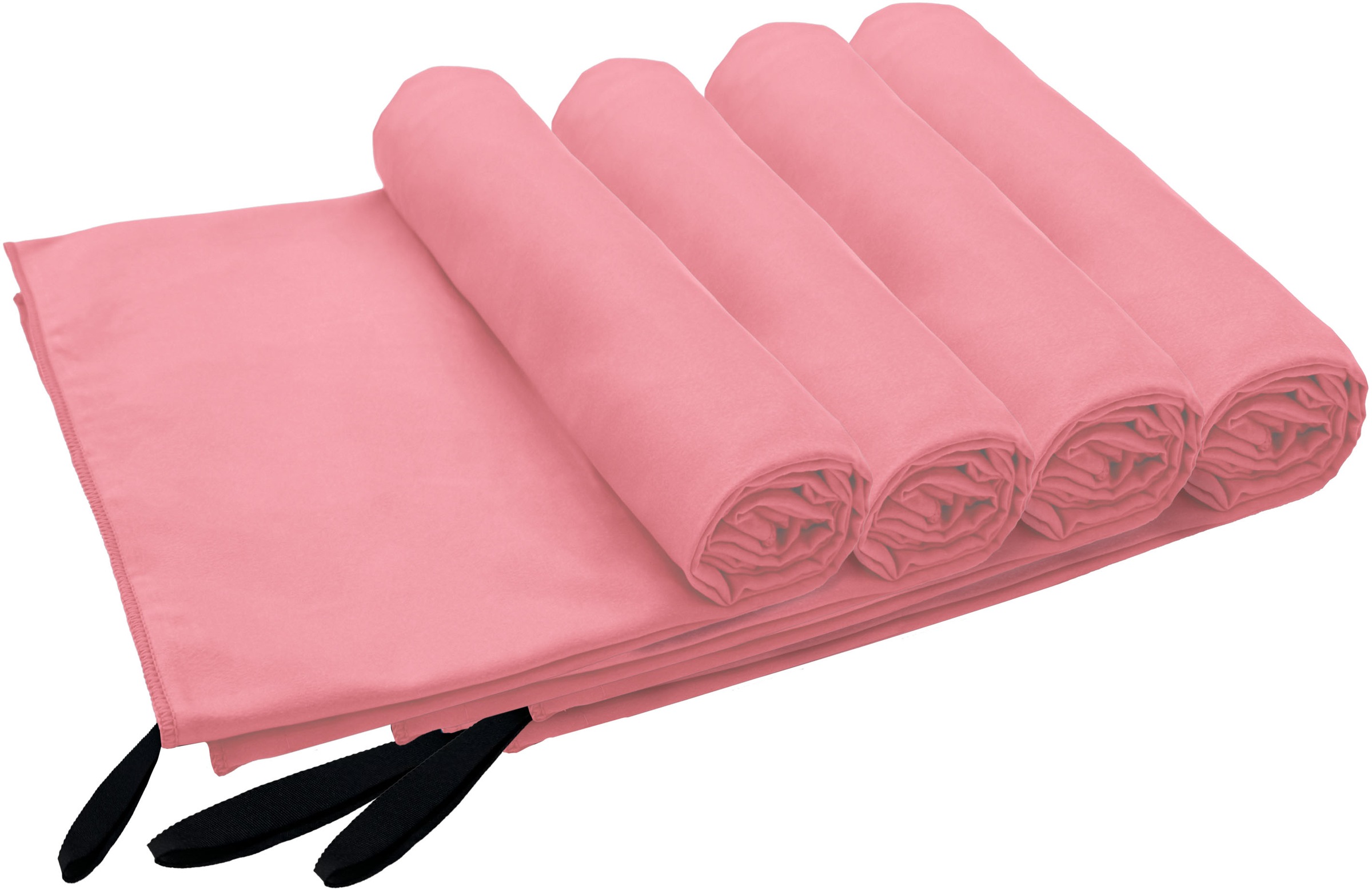 my home Handtücher »Xavi, 4 Teile, ideal als Sporthandtuch, Reisehandtuch, Strandtuch«, (Set, 4 St., 4x), diverse Grössen, sehr leicht, kompakt, schnelltrocknend, Mikrofaser