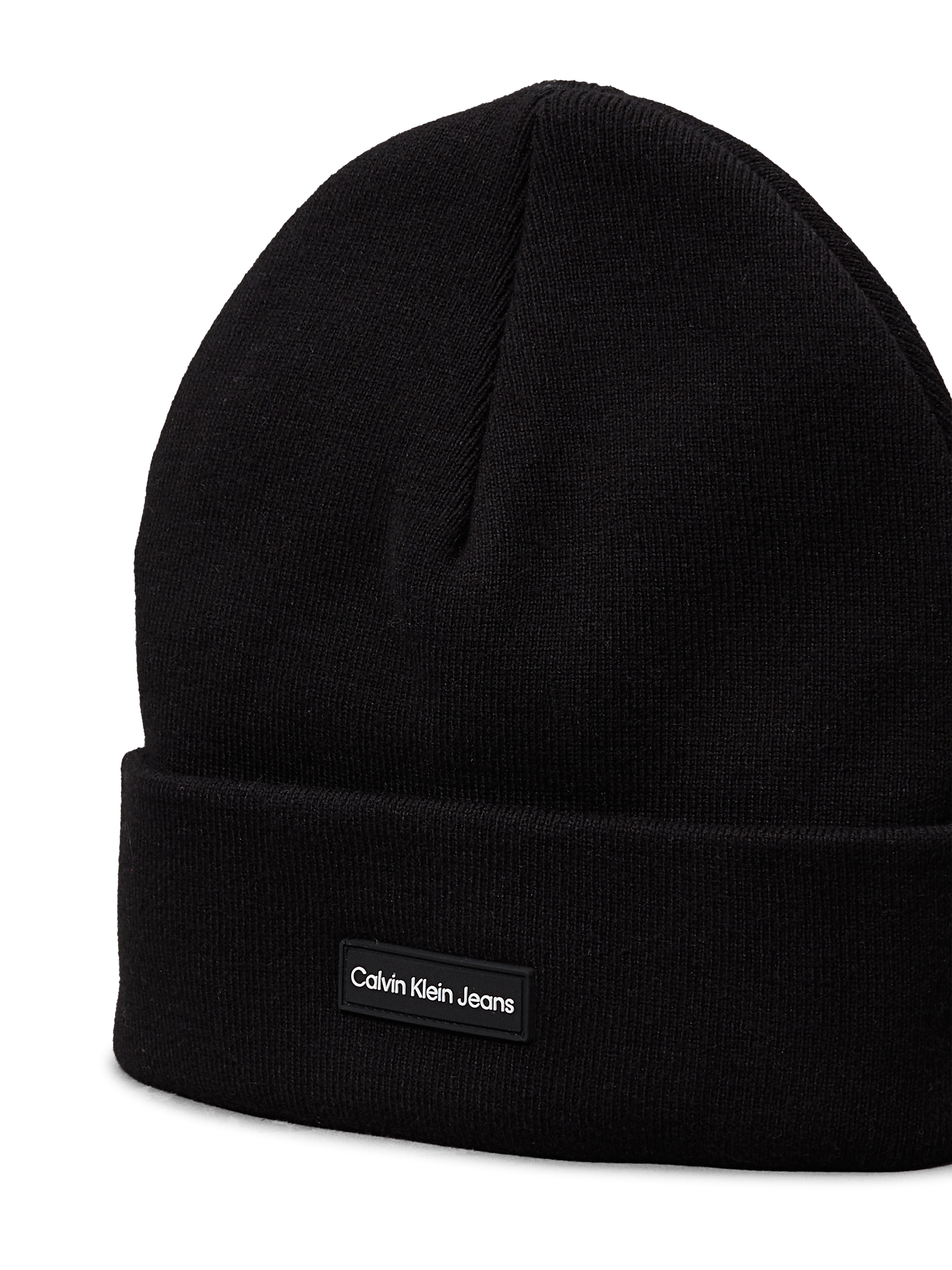 Calvin Klein Jeans Strickmütze »GIFT BEANIE & SCARF INST PATCH«, mit Logopatch