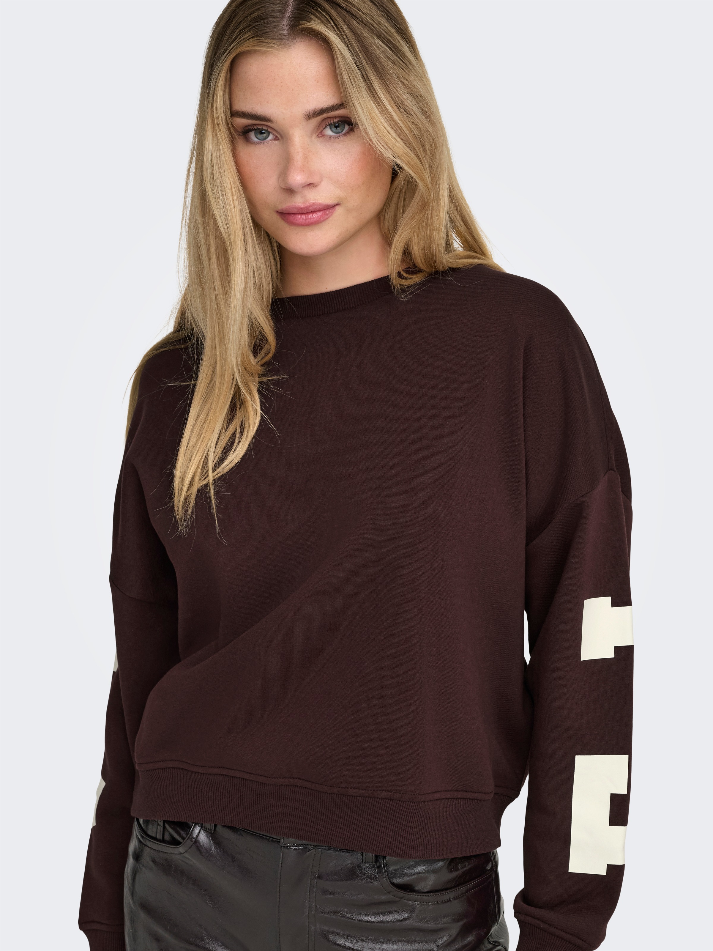 ONLY Sweatshirt »ONLSWEAT L/S BACK/SLEEVE PRINT SWT NOOS«