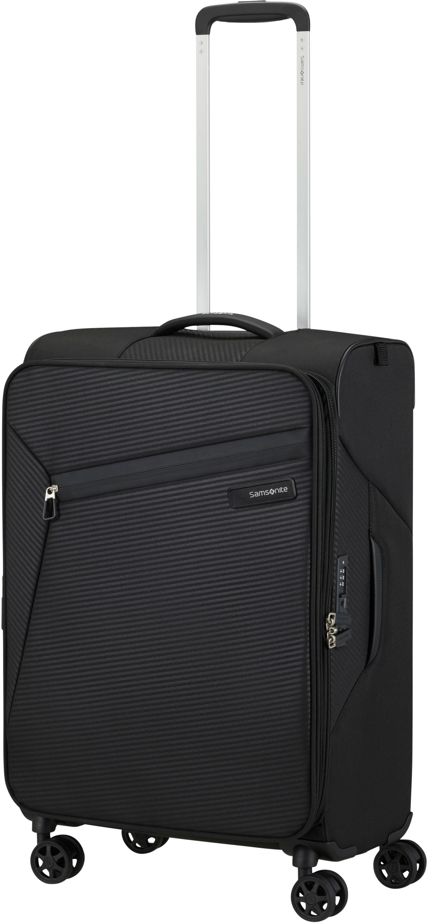 Samsonite Weichgepäck-Trolley »LITEBEAM, verschiedene Grössen und Farben«, 4 Rollen, Reisekoffer Aufgabegepäck Trolley Volumenerweiterung bei M/L