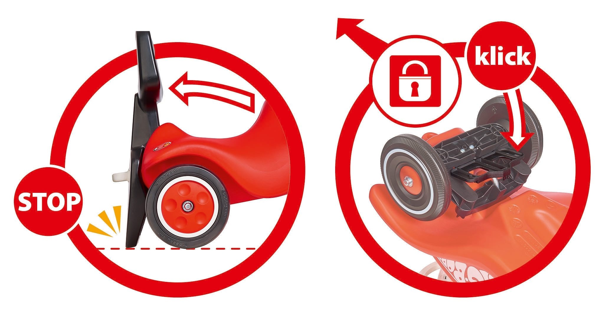 ✵ BIG Kinderfahrzeug Lauflernhilfe »BIG Bobby Car Walker 2in1 Zubehör«,  2in1 Rückenlehne & Lauflernhilfe, Made in Germany online ordern