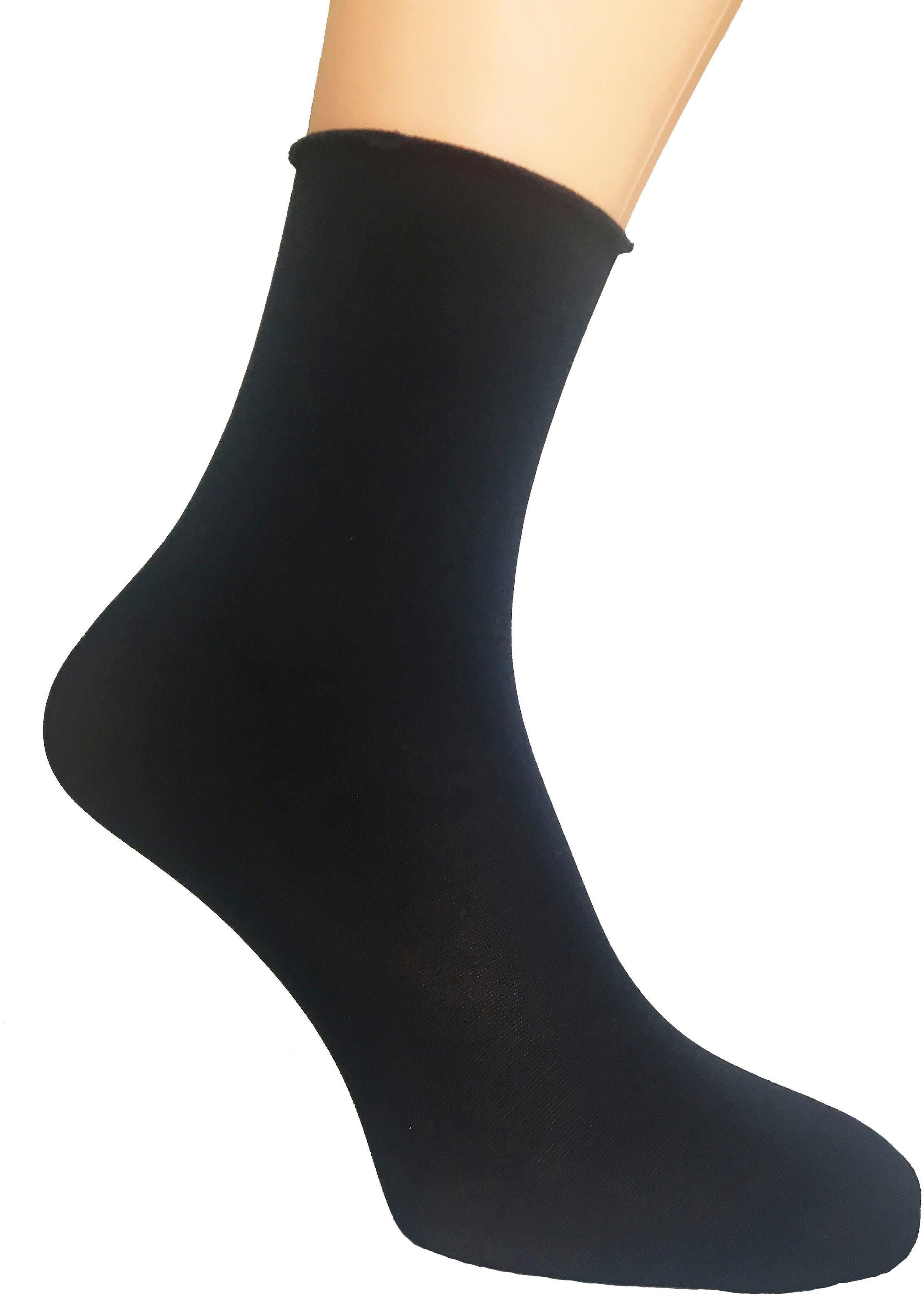 Janastyle Diabetikersocken »Lollipop Socken, ohne Bund, keine Druckstellen mehr, Einheitsgrösse« 3 Stk. tlg. innovativer Laserrand, formstabil, atmungsaktiv, Dehnbund