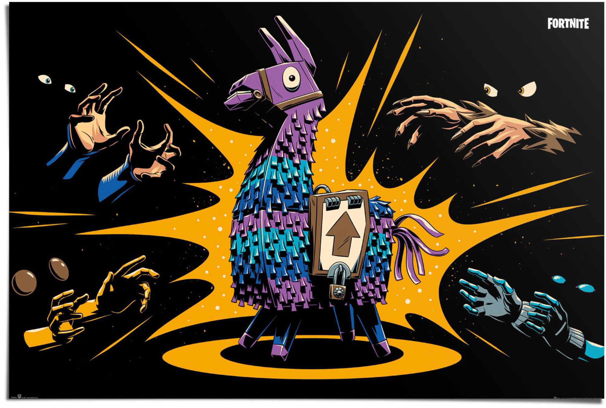 ❤ Reinders! Poster »Poster Fortnite Loot Llama - Game«, Spiele, (1 St.)  ordern im Jelmoli-Online Shop | Poster
