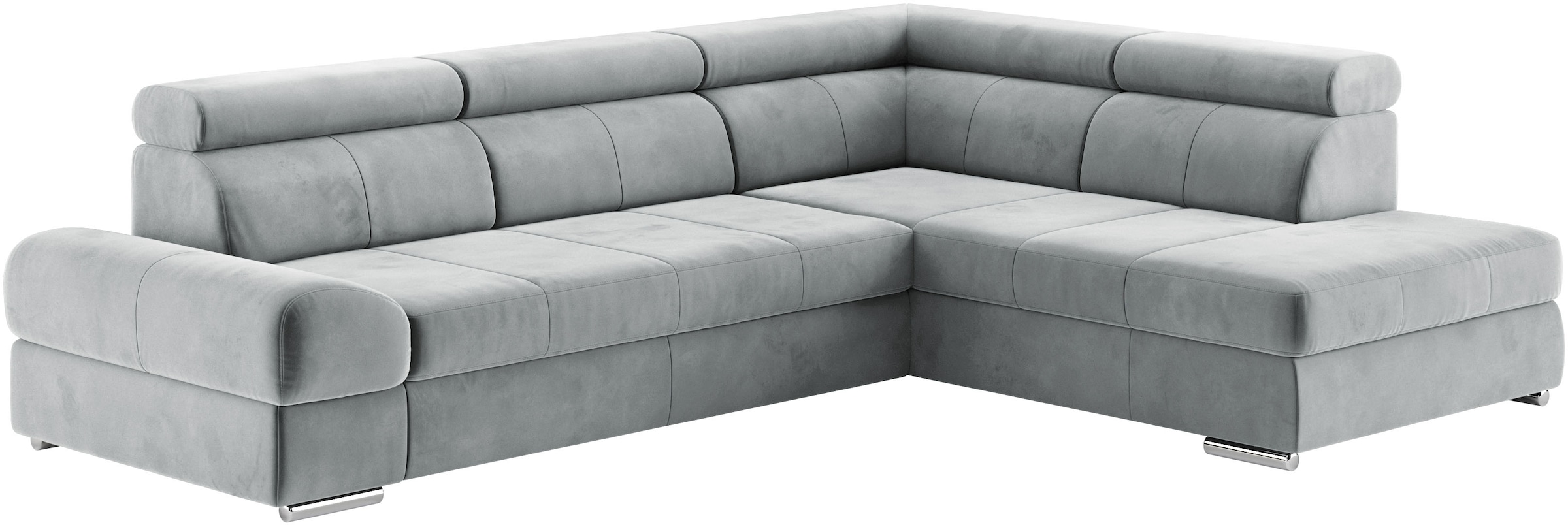 sit&more Ecksofa »Broadway L-Form«, mit verstellbaren Kopfteilen, wahlweise mit Bettfunktion