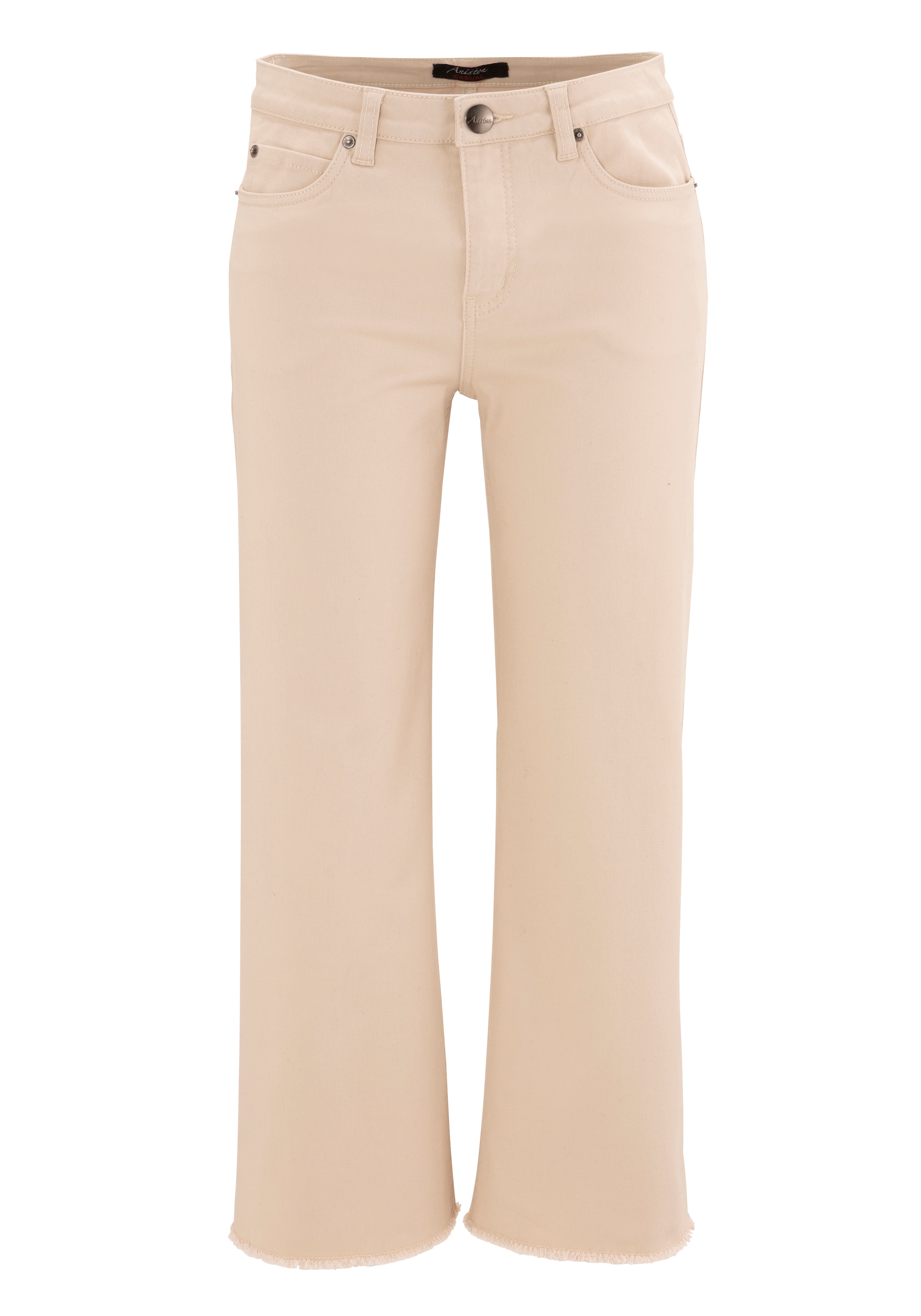 Aniston Jelmoli-Versand leicht 7/8-Jeans, ausgefranstem CASUAL online shoppen | Beinabschluss mit