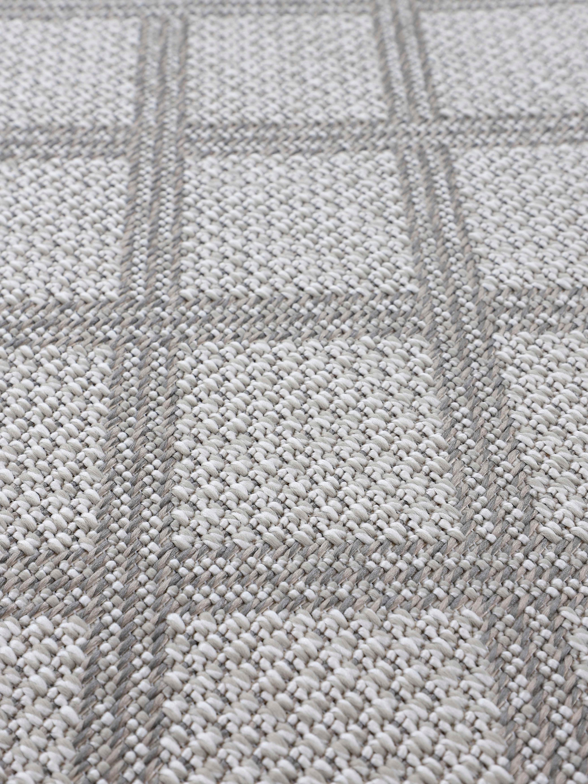 carpetfine Läufer »Boho 104«, rechteckig, 4 mm Höhe, robustes Flachgewebe, Sisal Optik, UV-beständig, Aussenbereich