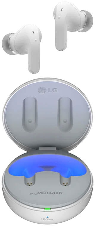 LG In-Ear-Kopfhörer »TONE Free DT60Q«, Bluetooth, Active Noise Cancelling (ANC)-Freisprechfunktion-LED Ladestandsanzeige-Sprachsteuerung-integrierte Steuerung für Anrufe und Musik
