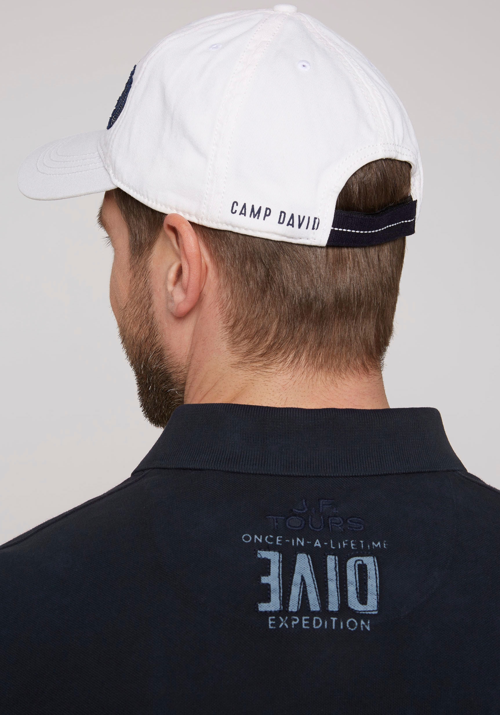Baseball online CAMP Cap, gewaschener mit | shoppen DAVID Jelmoli-Versand Optik