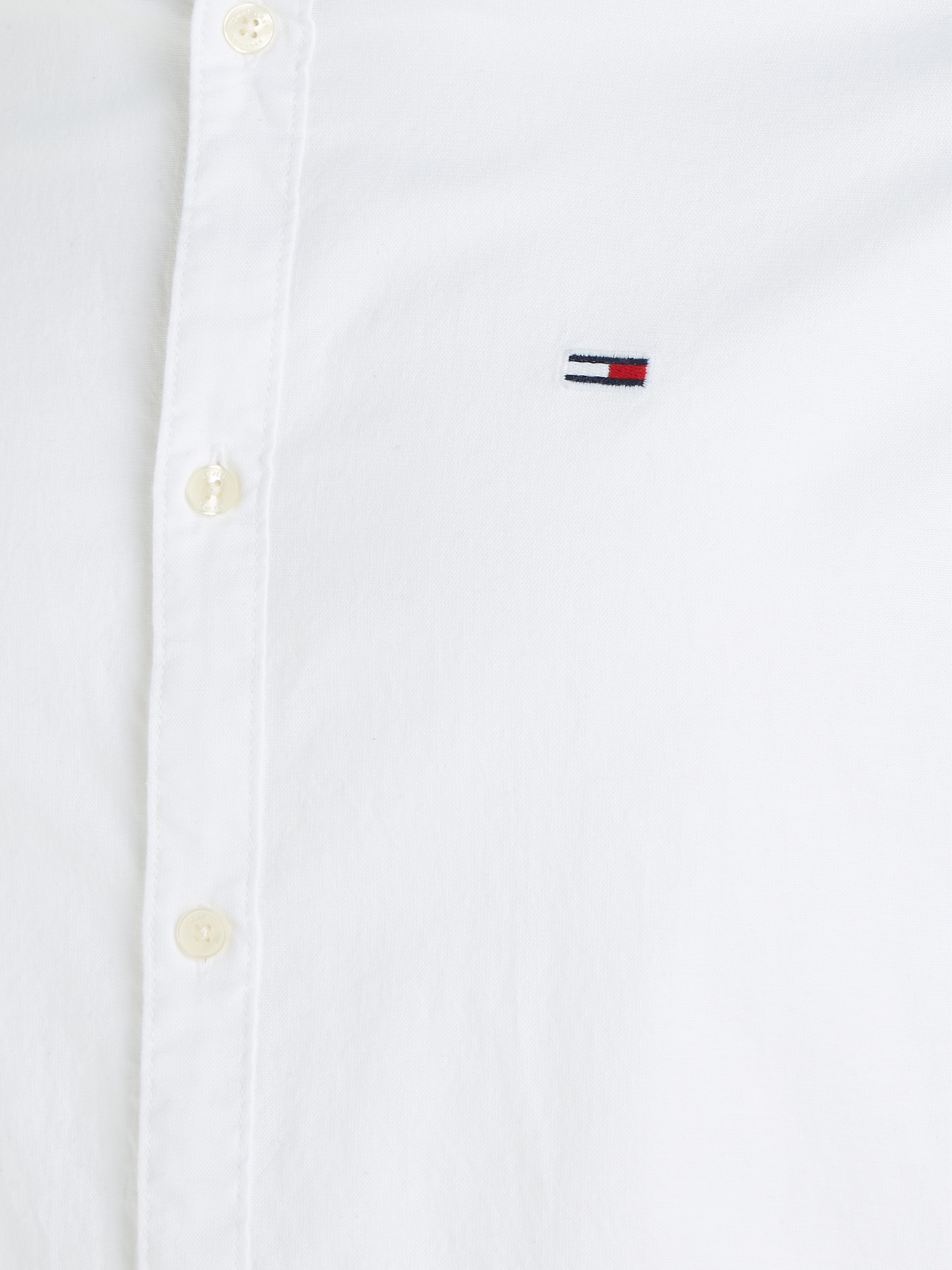 Tommy Jeans Langarmhemd »TJM Slim Stretch Oxford Shirt«, mit Flaglabel auf der Brust