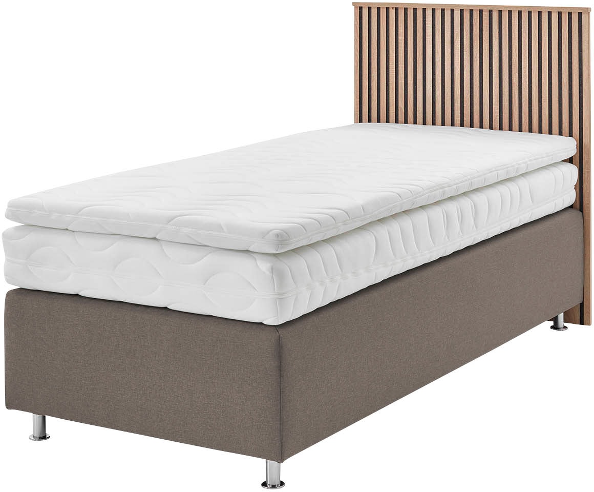 Westfalia Schlafkomfort Boxspringbett "Quercus" wahlweise mit LED-Beluchtung, 3 Matratzenarten zur Auswahl