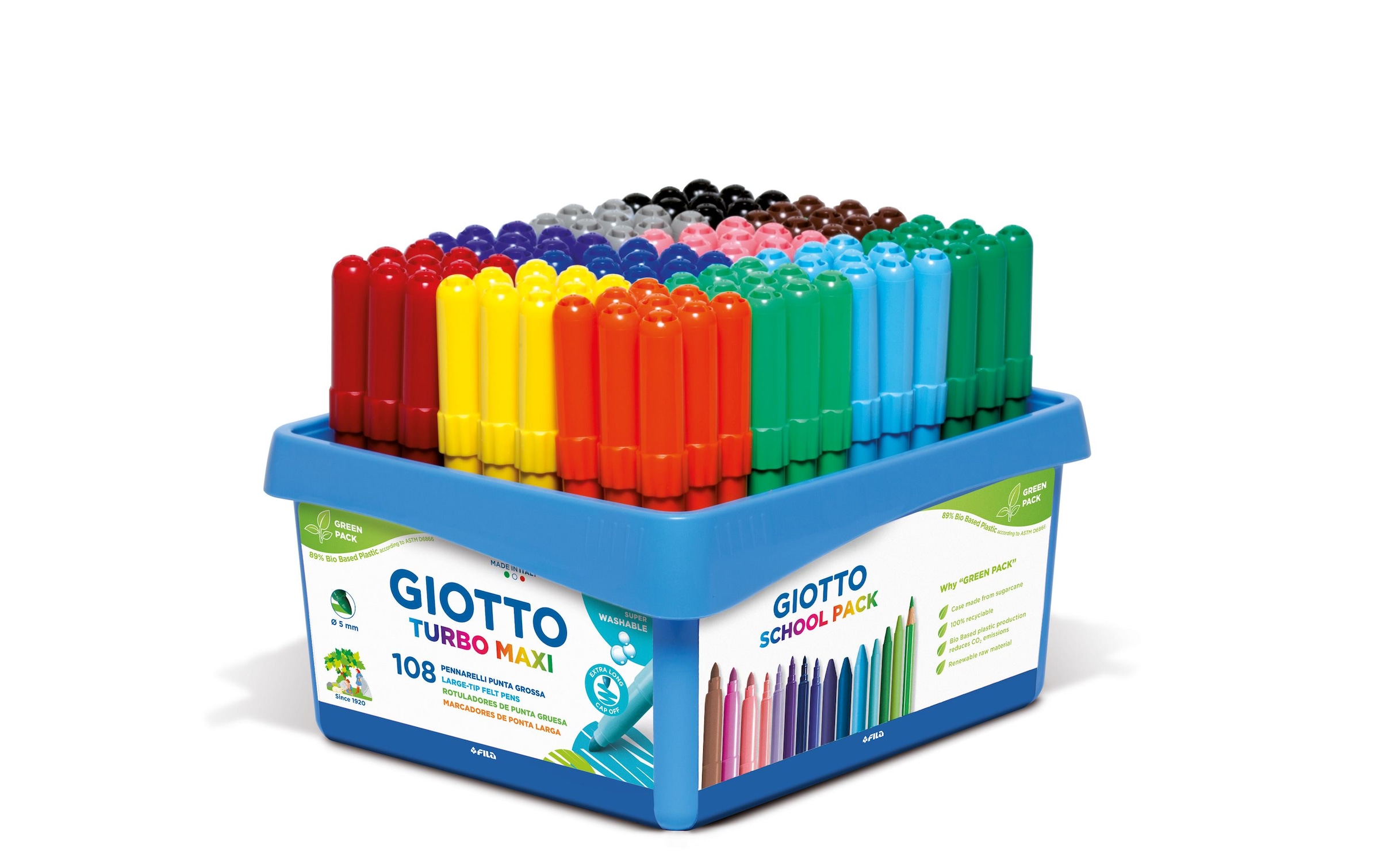 GIOTTO Faserstift »Turbo Color Maxi«, Abwischbar