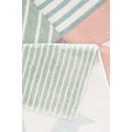 Lüttenhütt Kinderteppich »Stern«, rechteckig, 13 mm Höhe, handgearbeiteter Konturenschnitt, Pastell-Farben, Kinderzimmer