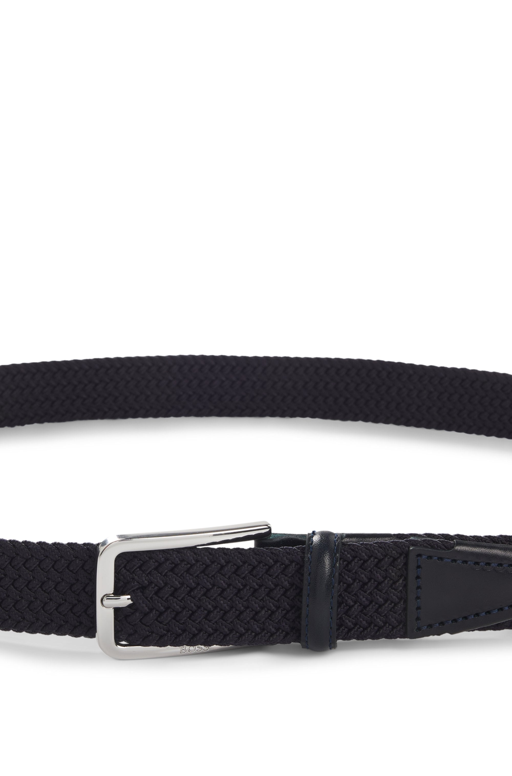 BOSS Flechtgürtel »Clorio«, mit BOSS Logo-Schriftzug auf der Schliesse und Leder-Schlaufe