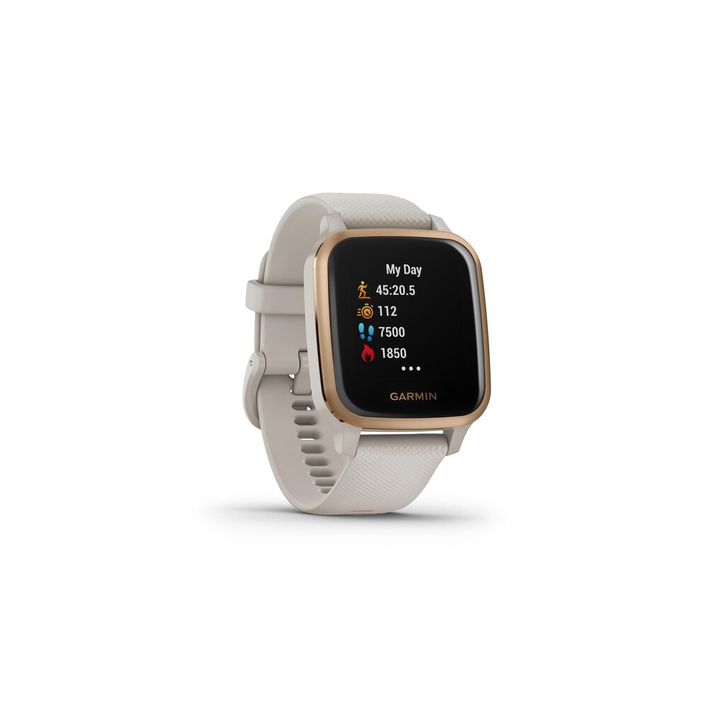 Garmin Smartwatch »GPS enu Sq Music Beige«