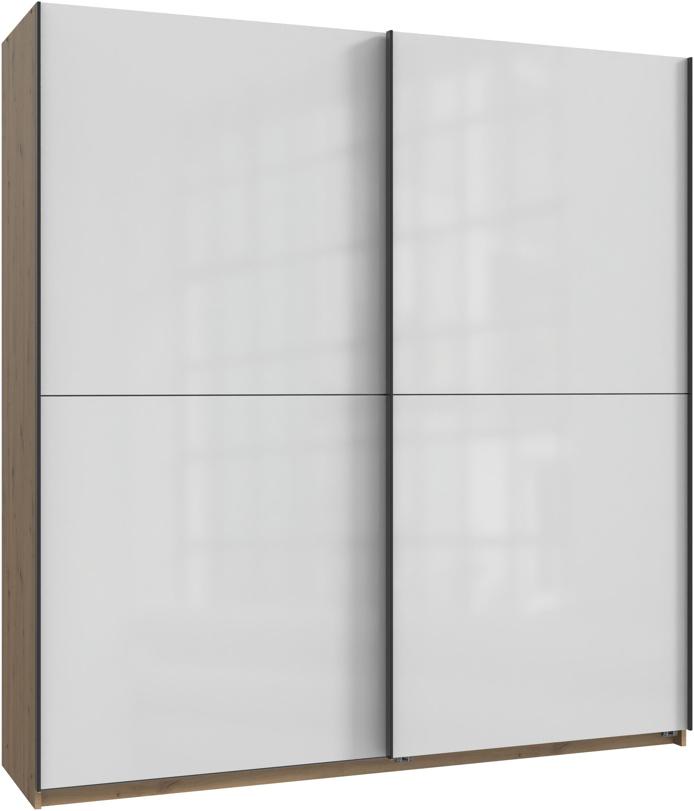 Wimex Kleiderschrank "Mugano, B/T/H 135 oder 180/65/198cm, Made in Germany" wähle Deine Ausstattung: Basic oder Premium, 2 Schwebetüren mit oder ohne Spiegel, Metallgriffe