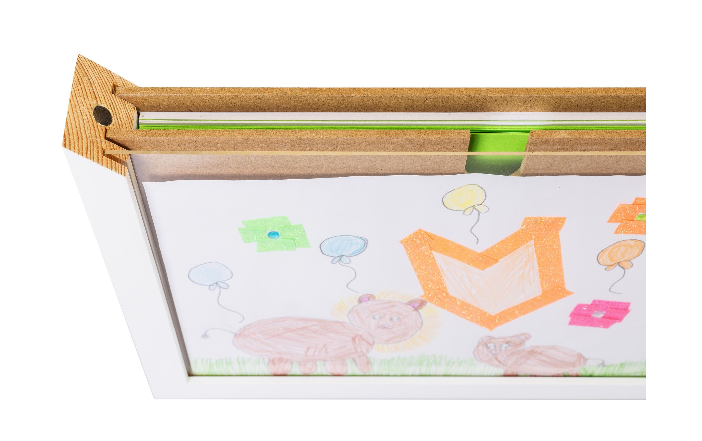 Cocon Bilderrahmen »für Kinderzeichnungen 35 x 26 x 5 cm«