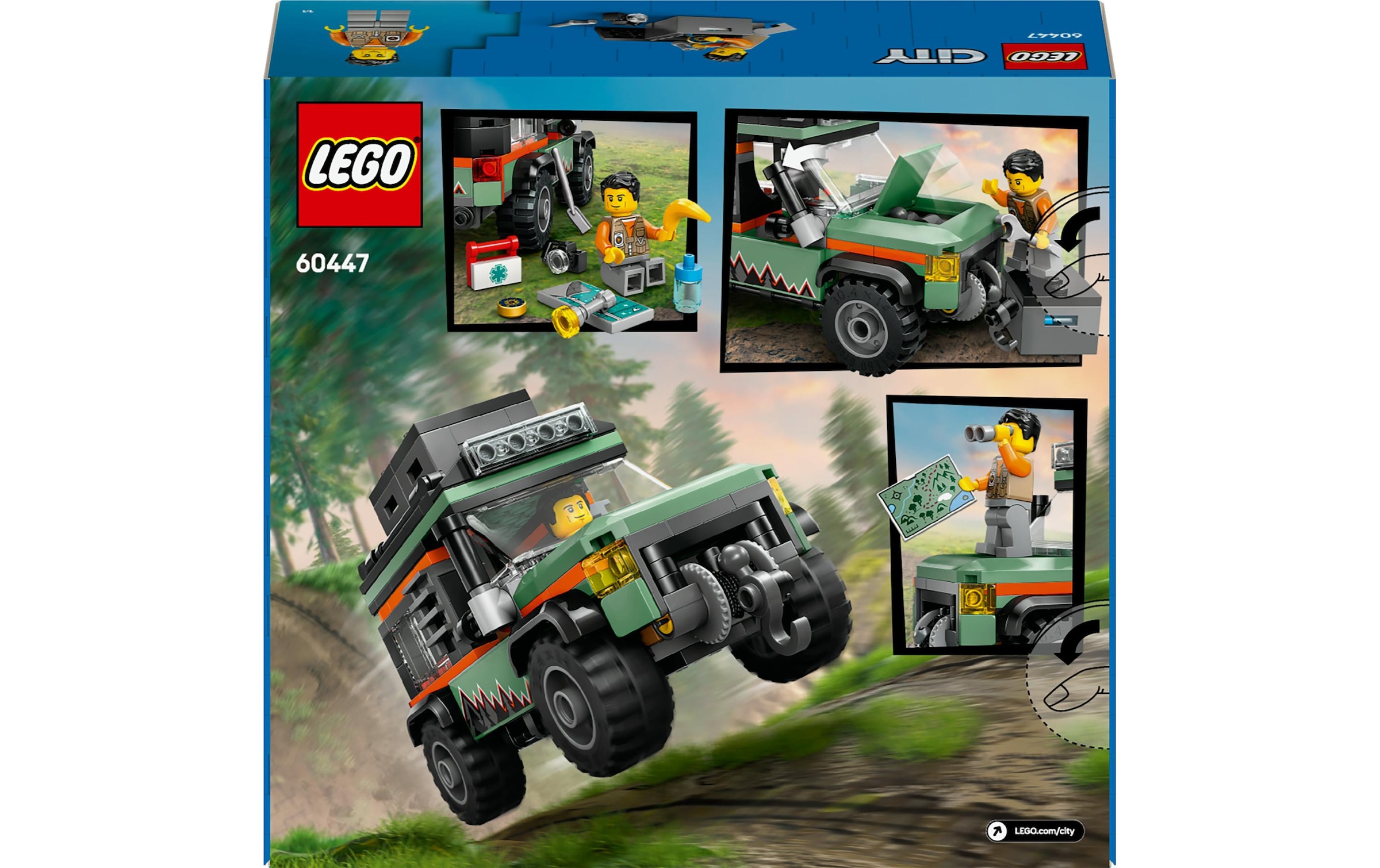LEGO® Spielbausteine »City Offroad Geländewagen 60460«, (221 St.)