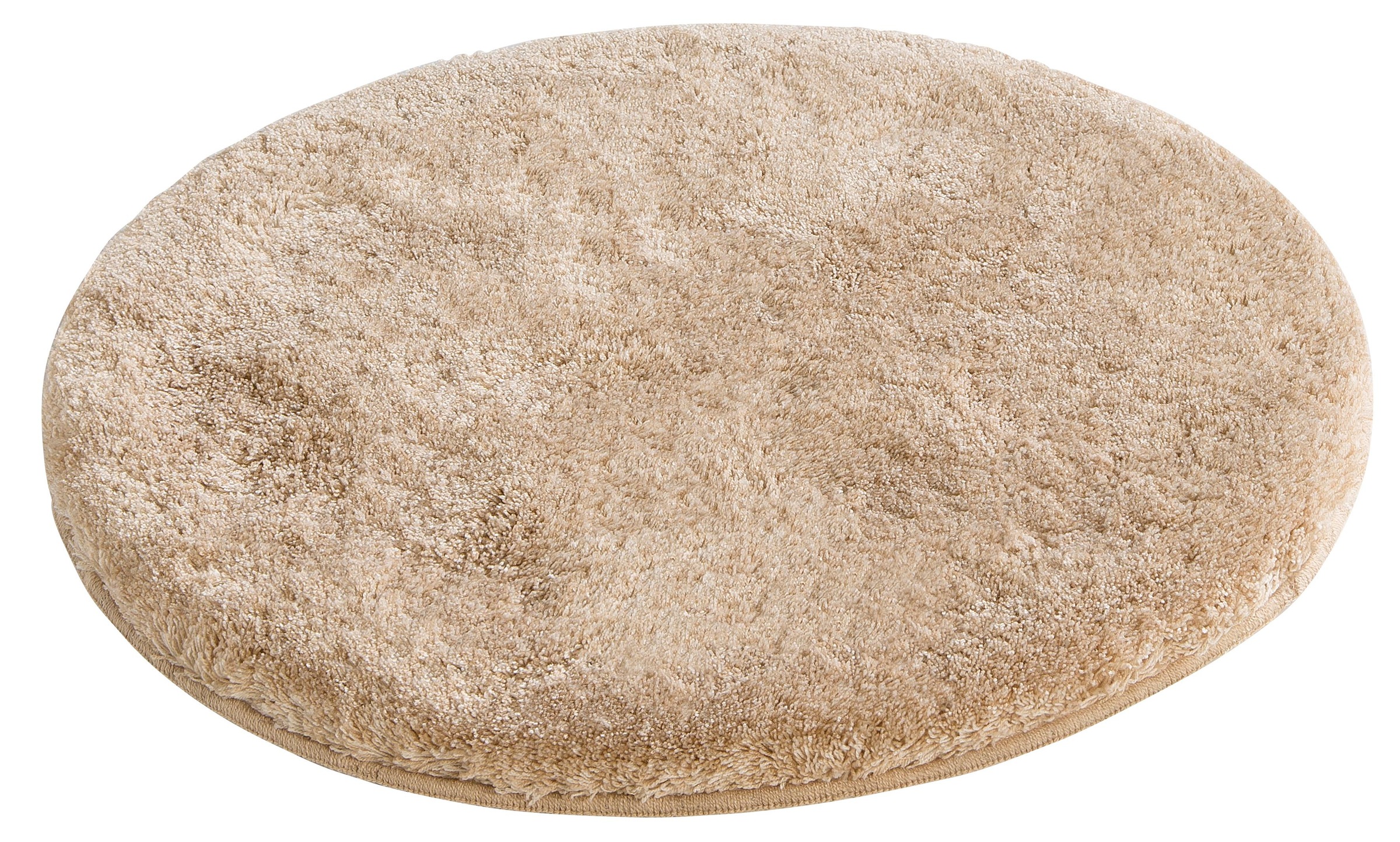 Grund Badematte »Melos, Badvorleger, Badezimmer Teppich, sehr weich«, rutschhemmend beschichtet, fussbodenheizungsgeeignet, melierte Optik, sehr weicher Flor, Melange-Effekt, Made in Europe
