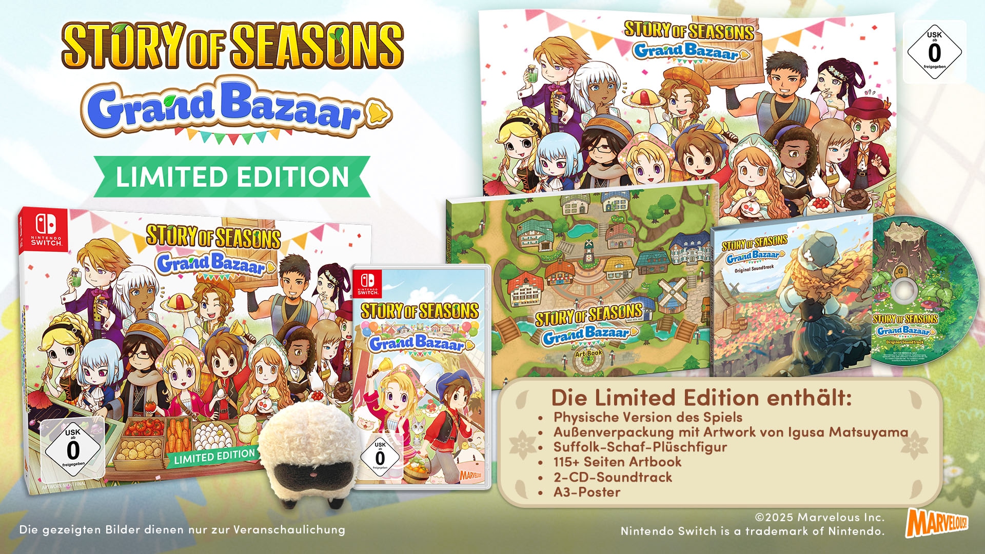 Marvelous Games Spielesoftware »Switch Story of Seasons: Grand Bazaar Limited Edition«, Nintendo Switch