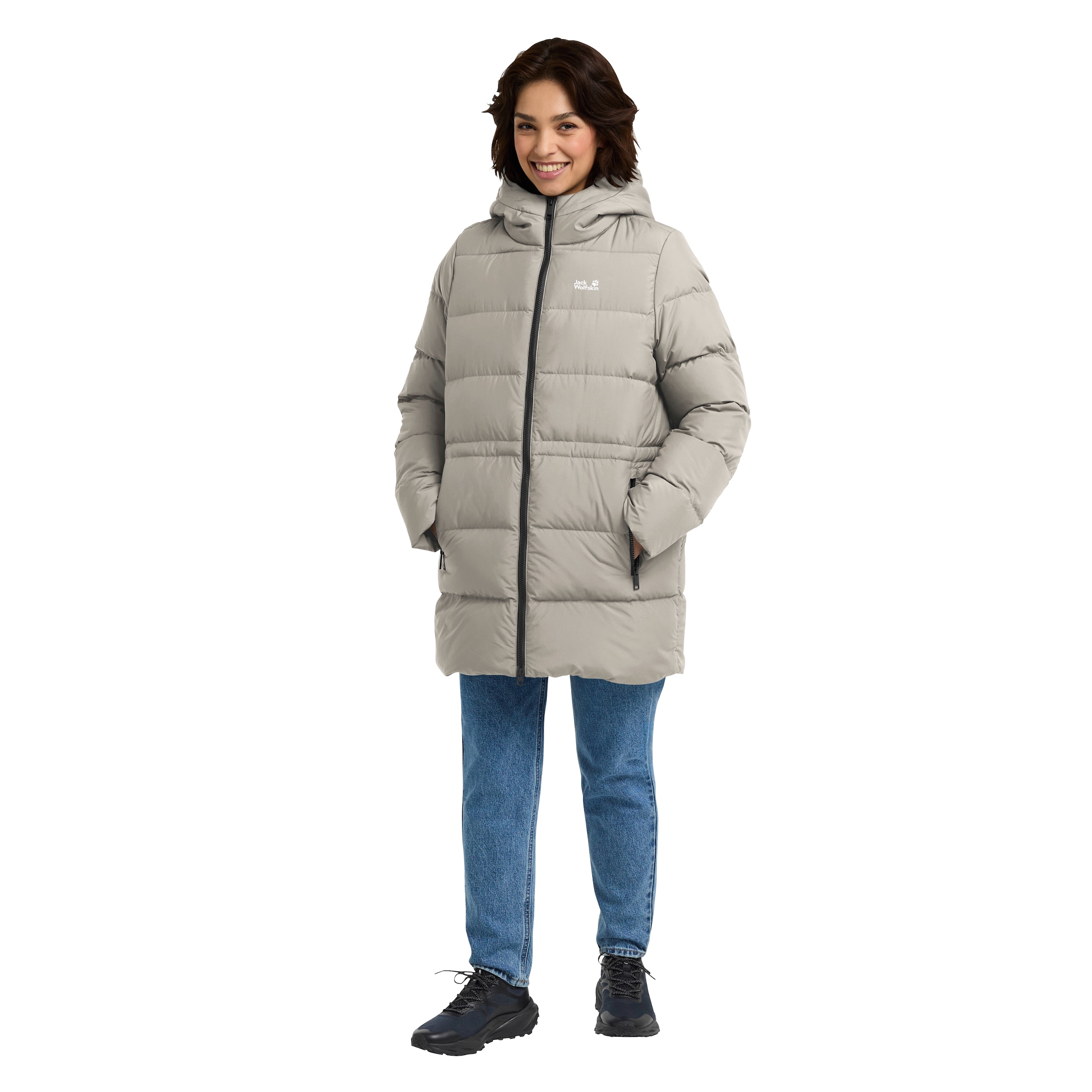 Jack Wolfskin Daunenjacke »FROZEN PALACE LONG JKT W RDS«, Wärmend, winddicht, Daunenjacke