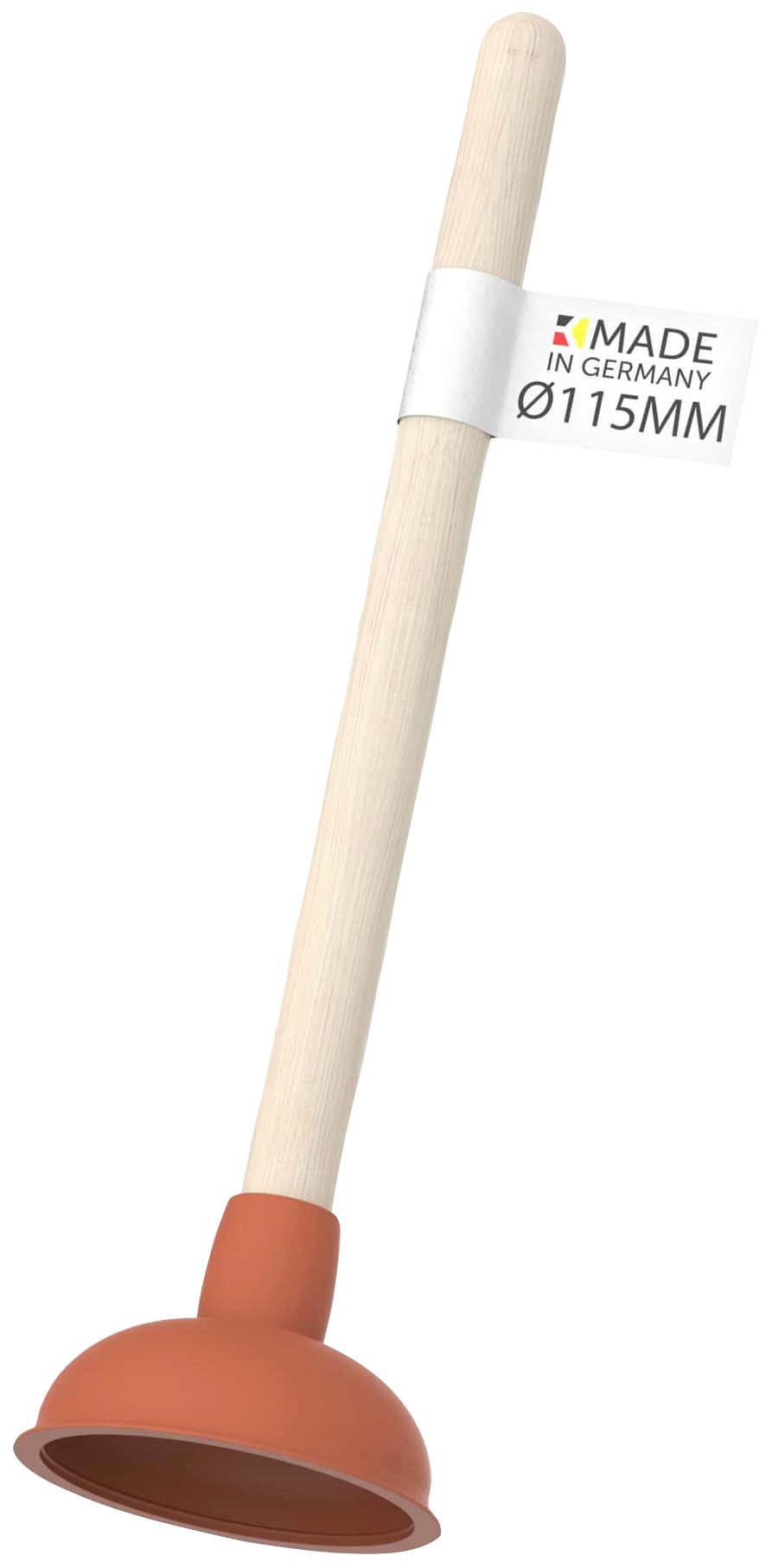Pümpel, Abflussreiniger mit Holzgriff, Ø 115 mm Saugglocke